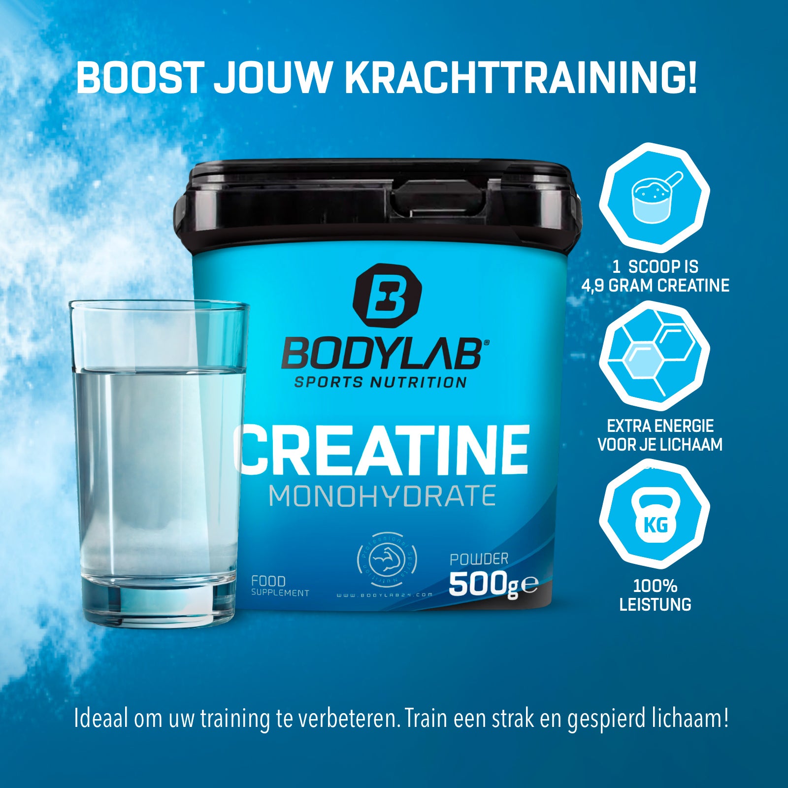 3 x Creatine Powder (500g)