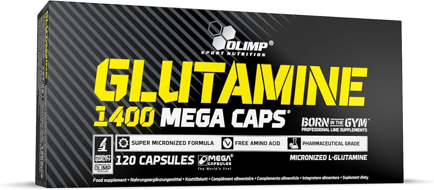 Glutamine Mega Caps 1400 (120 Kapseln)