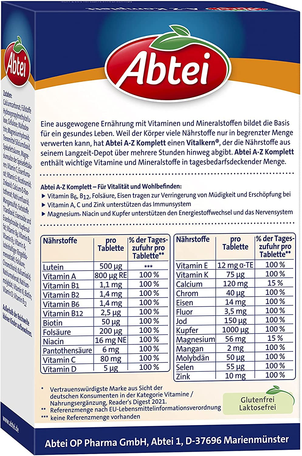 A-Z Komplett (40 Tabletten)