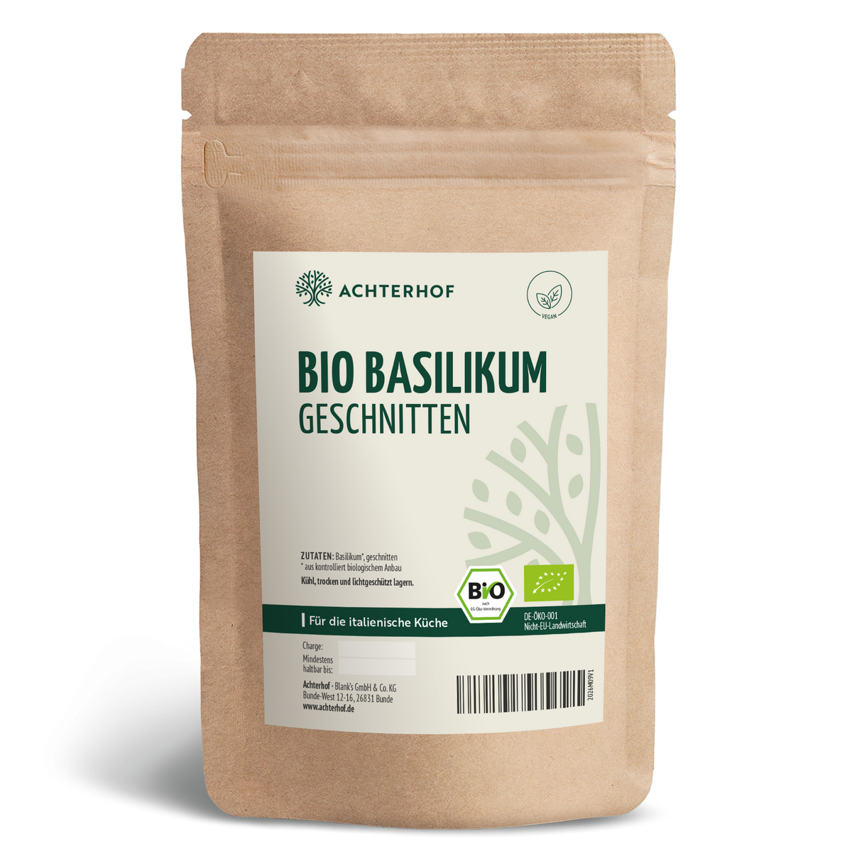 Basilikum geschnitten Bio (250g)