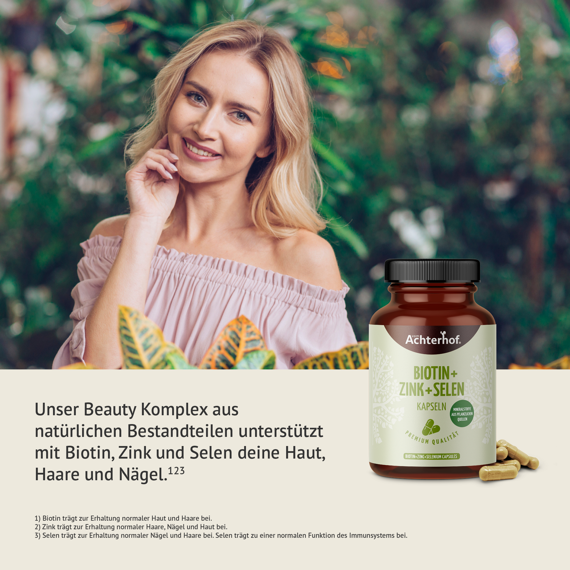 Biotin + Zink + Selen Kapseln (120 Kapseln)