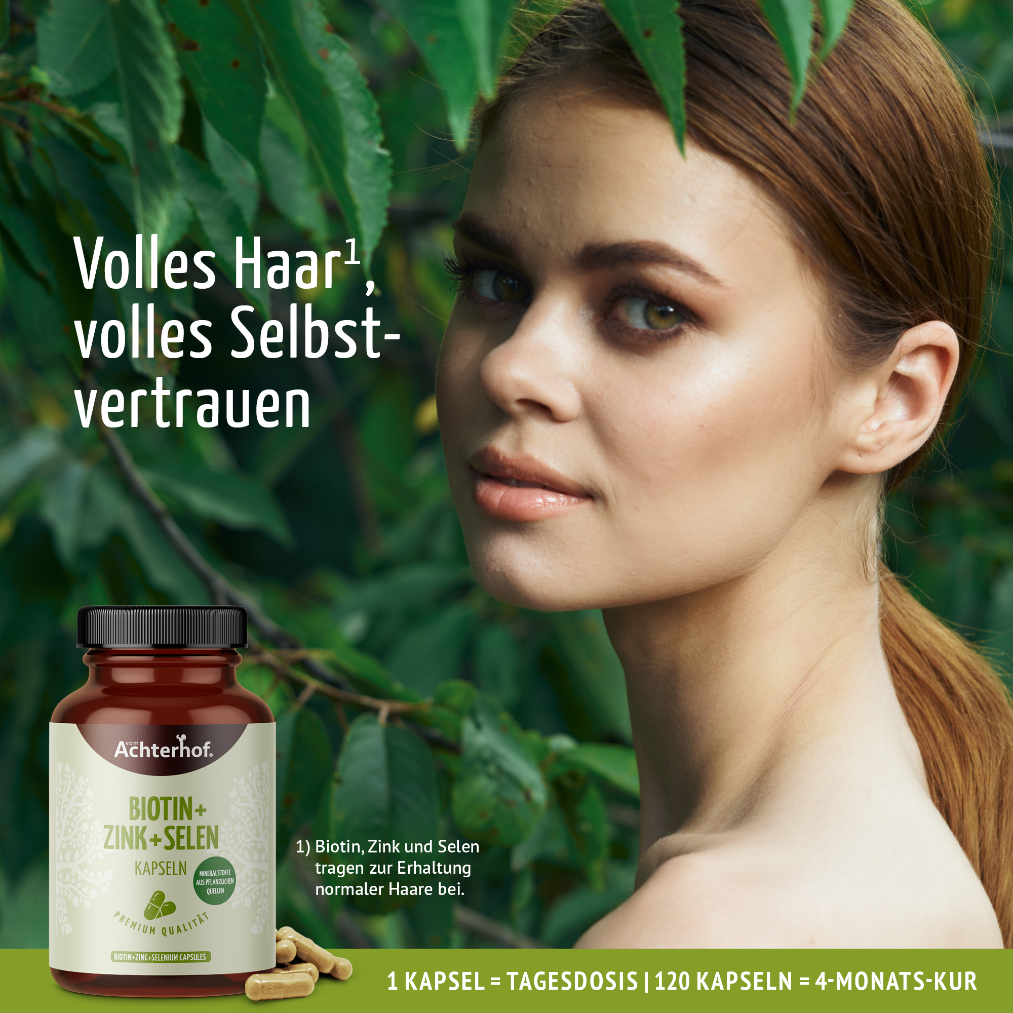 Biotin + Zink + Selen Kapseln (120 Kapseln)