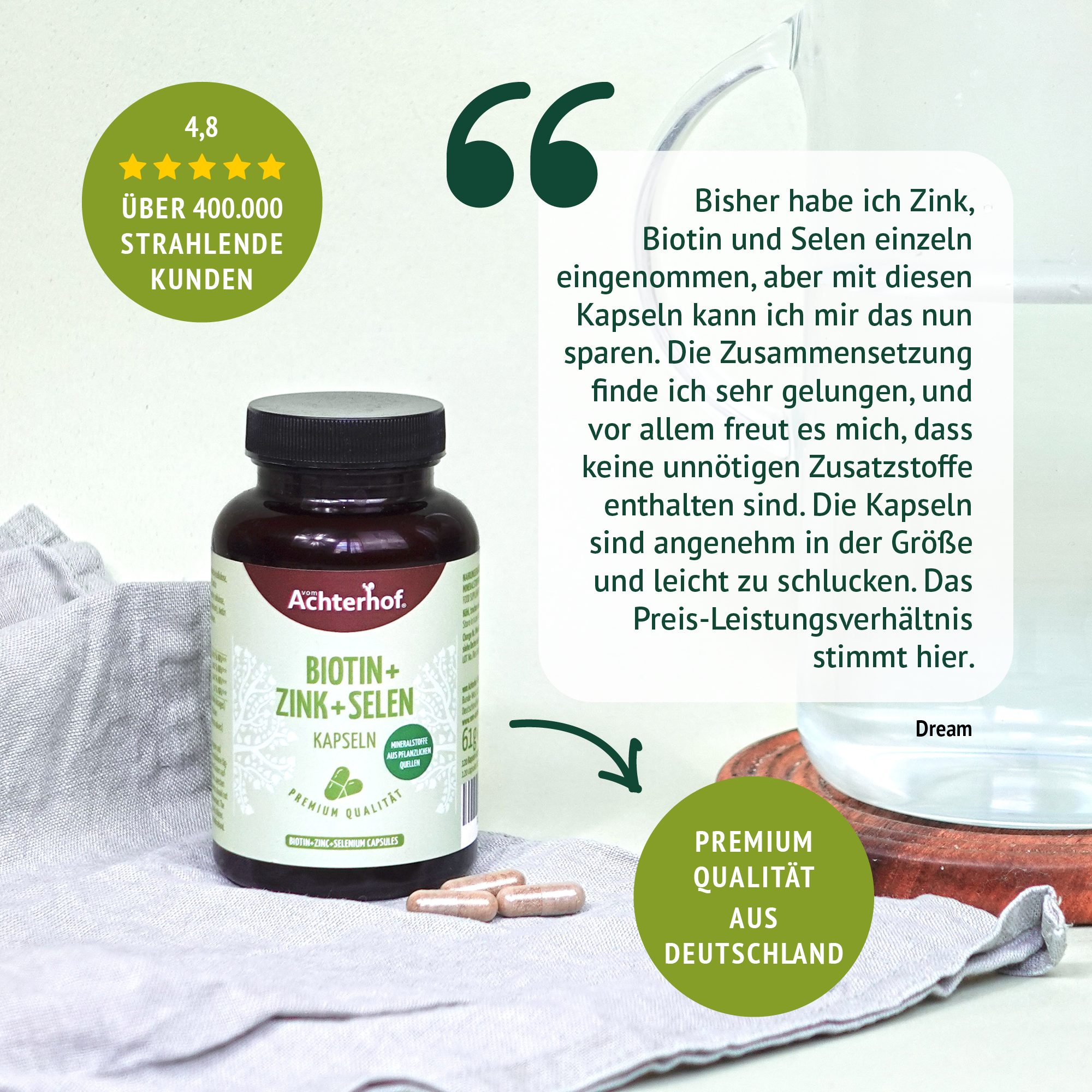 Biotin + Zink + Selen Kapseln (120 Kapseln)