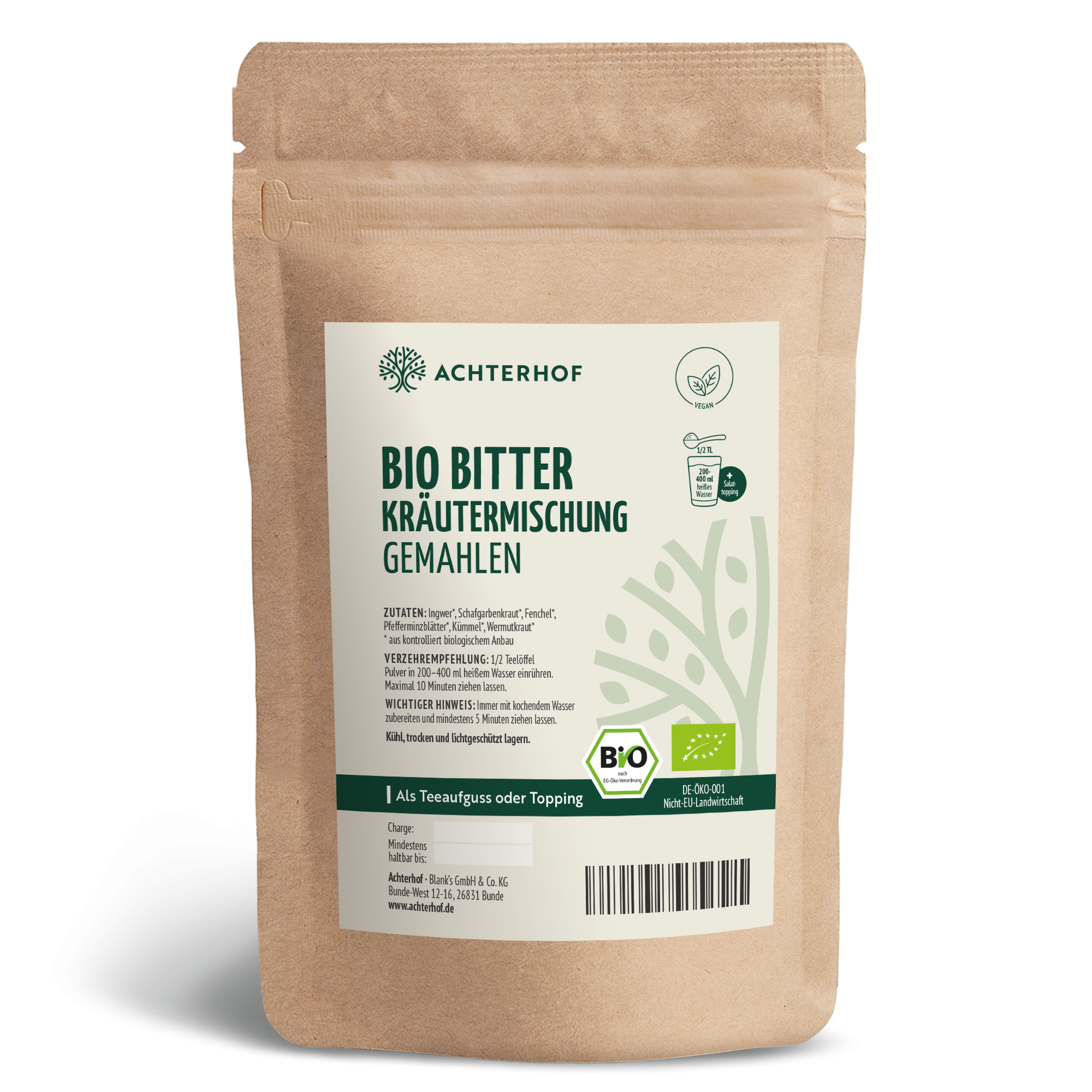 Bio Bitter Kräutermischung gemahlen (100g)