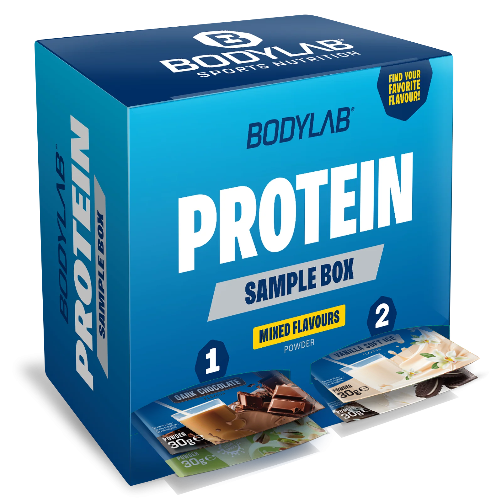 Whey Protein Bestseller Probierbox Kalender (30 x 30g)