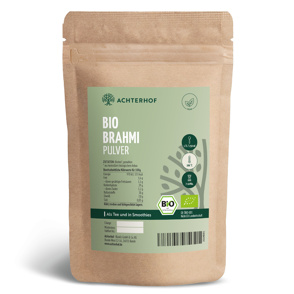 Brahmi Pulver Bio (500g)