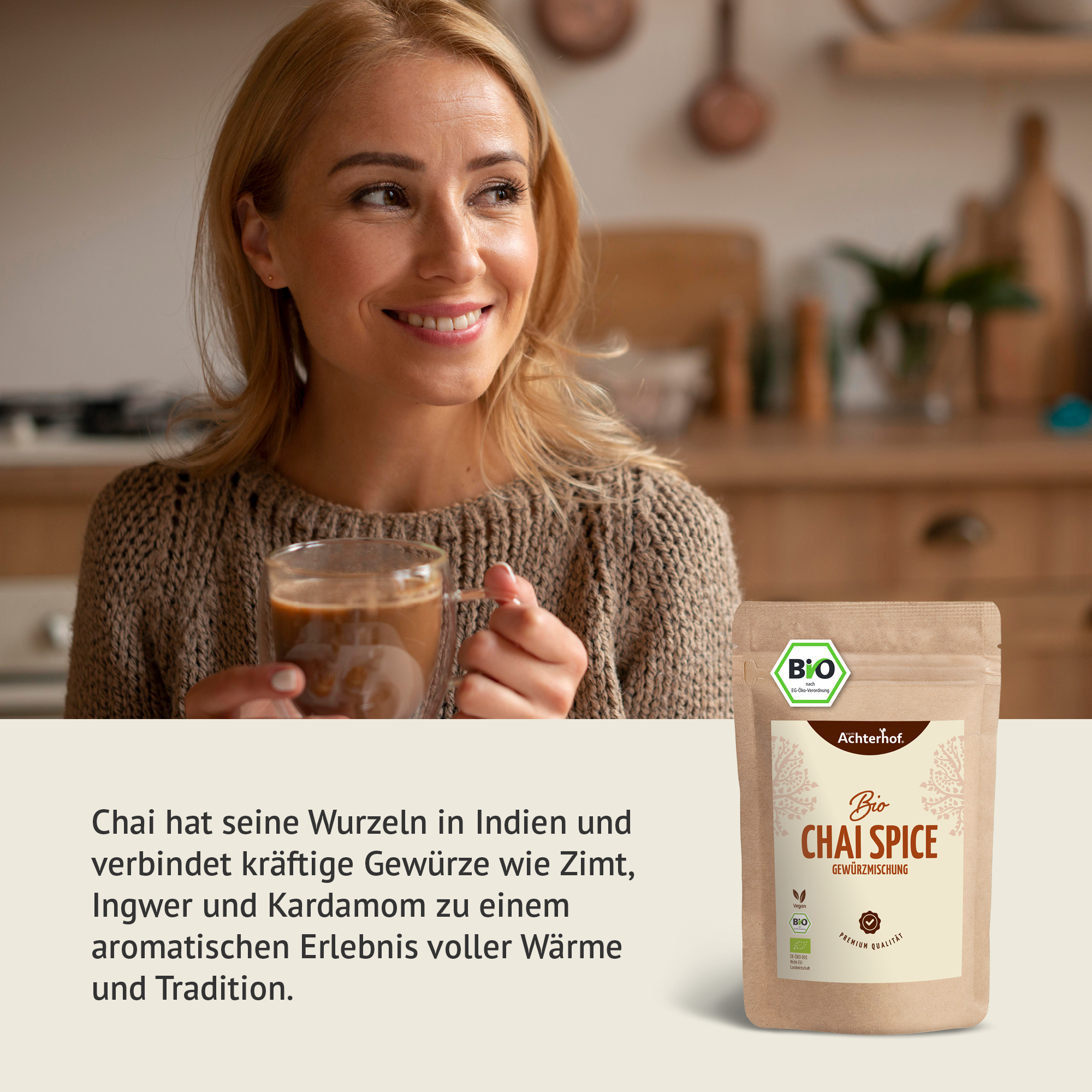 Bio Chai Spice Gewürzmischung – zuckerfrei (250g)
