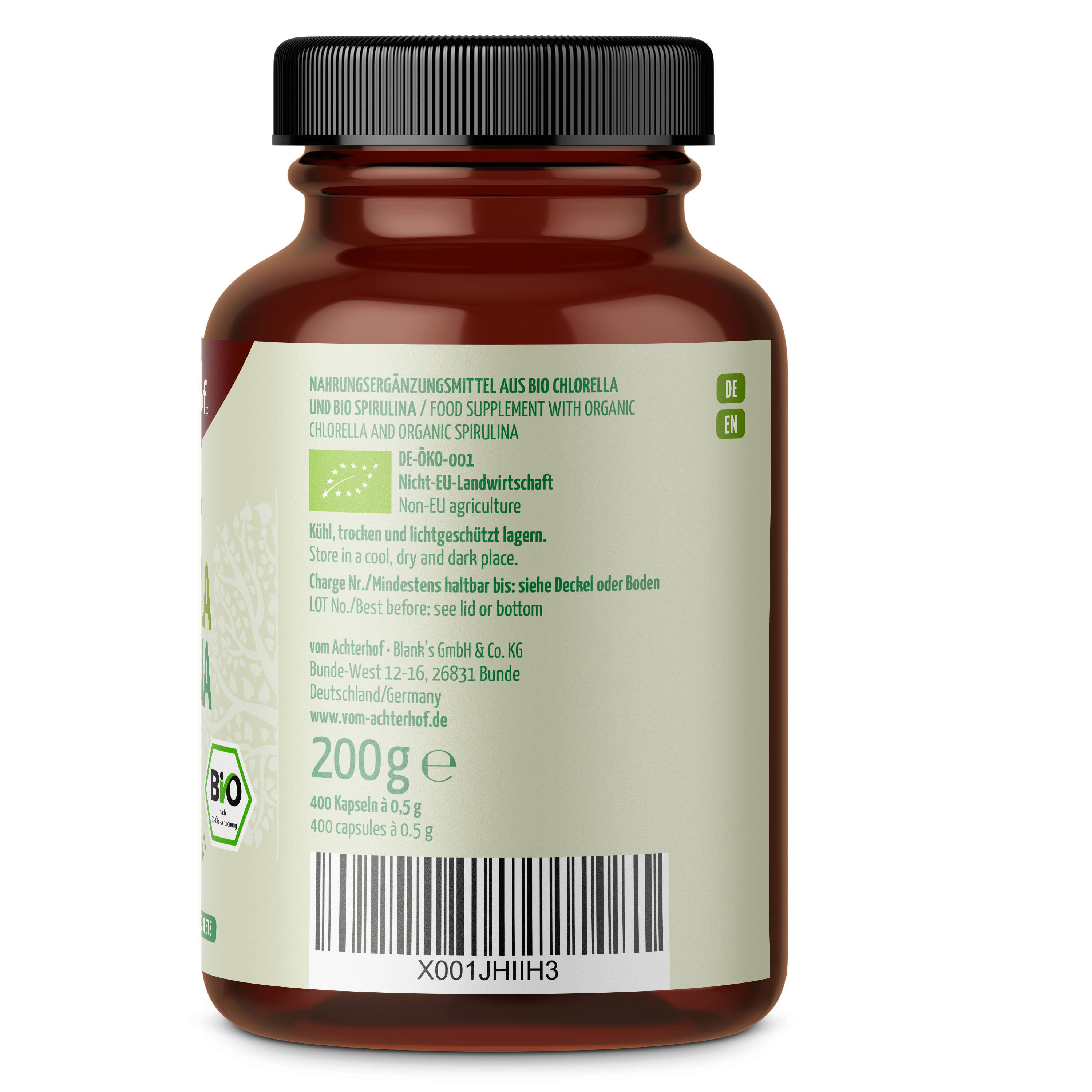 Chlorella & Spirulina Tabletten Bio (400 Tabletten)