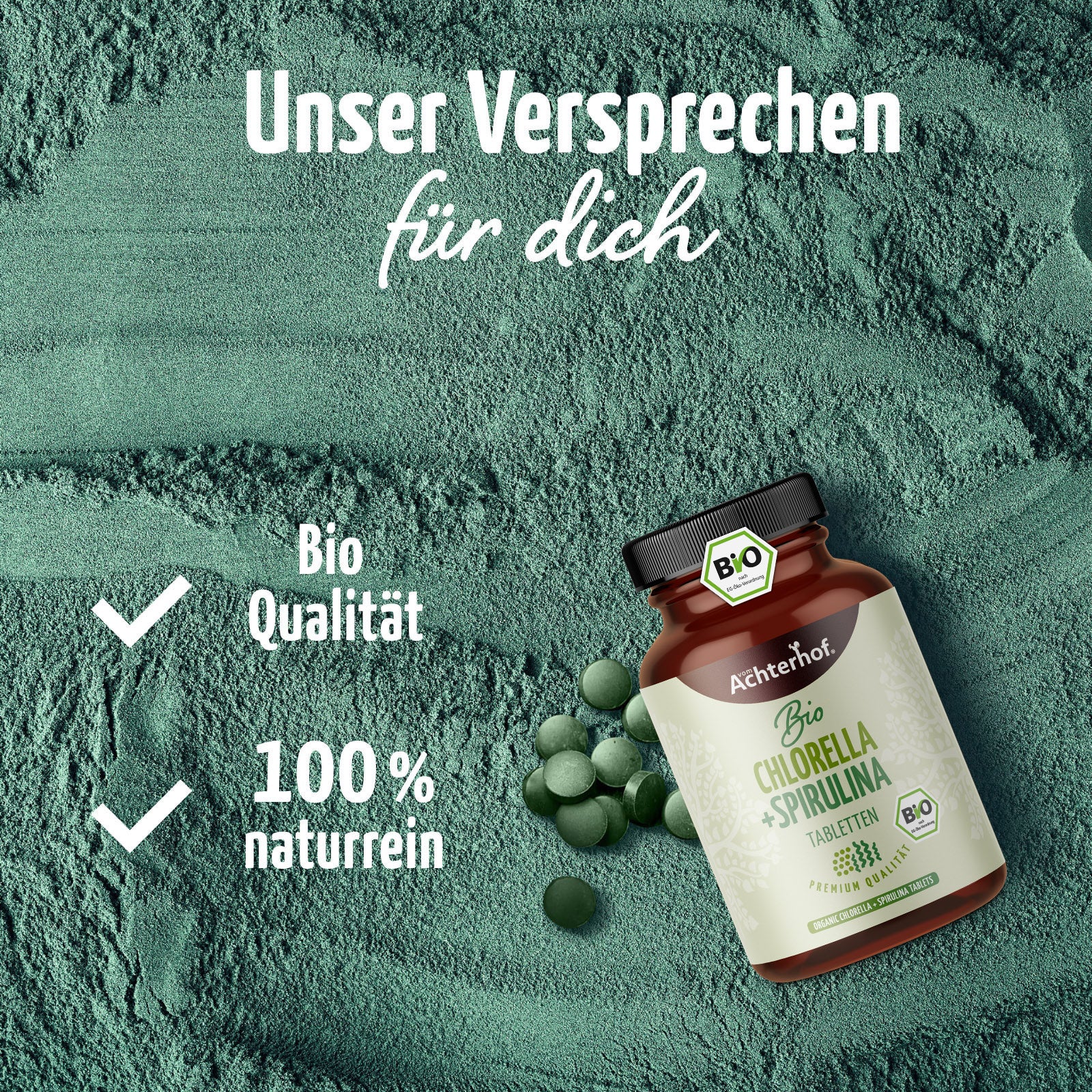 Chlorella & Spirulina Tabletten Bio (400 Tabletten)