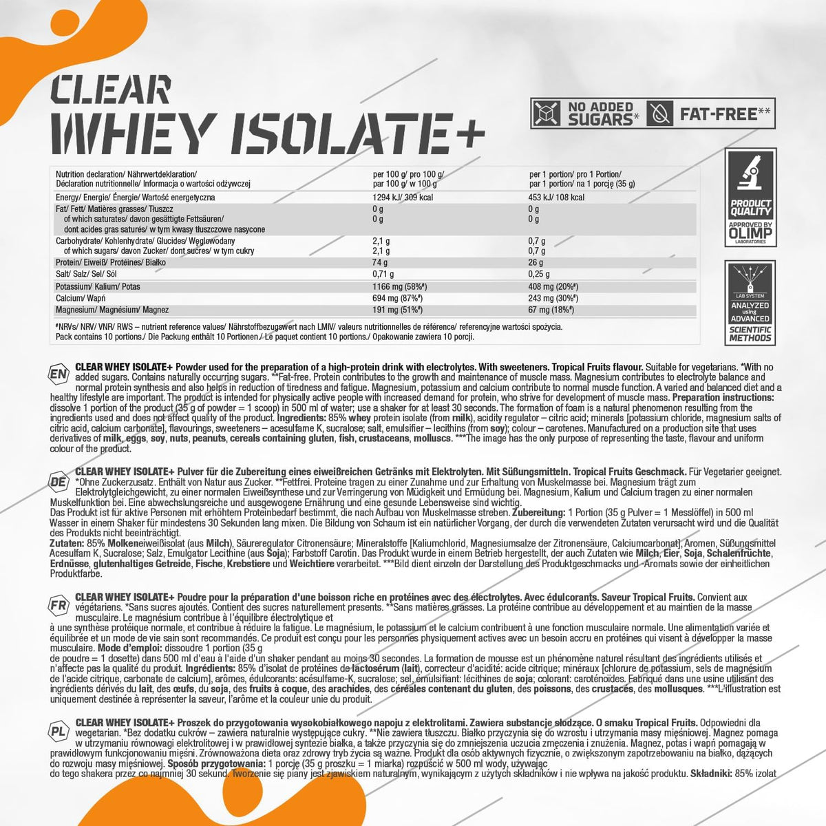 Clear Whey Isolate+ (350g)