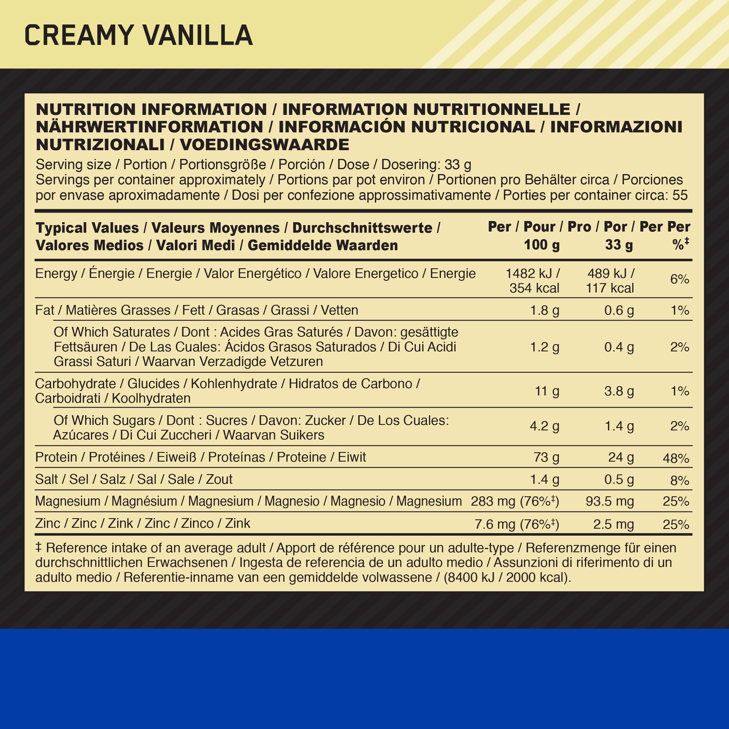 100% Casein Gold Standard (1820g)