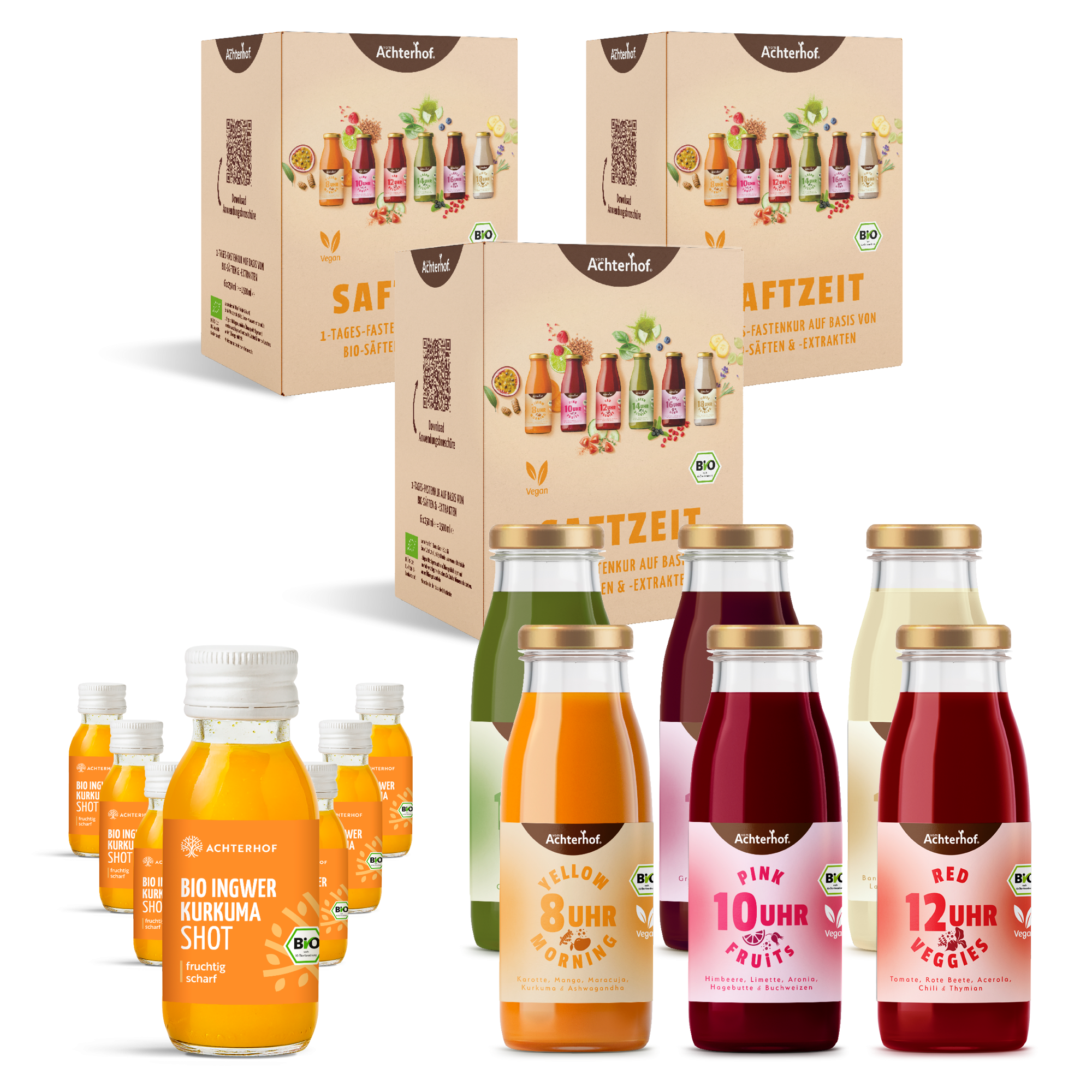 Saftzeit & Ingwer Kurkuma Shot Fastenpaket