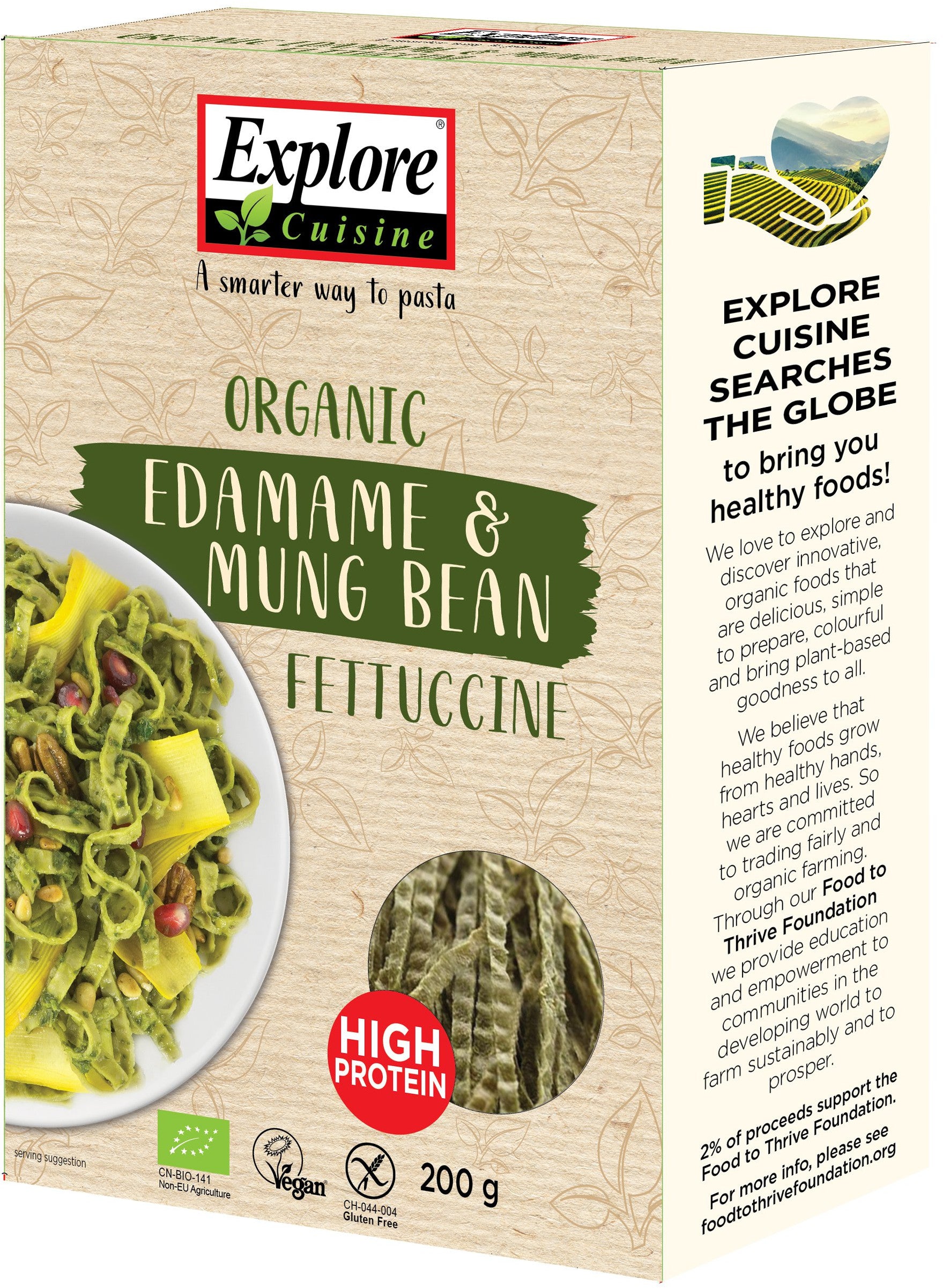 Fettuccine Edamame & Mungbohnen bio (200g)