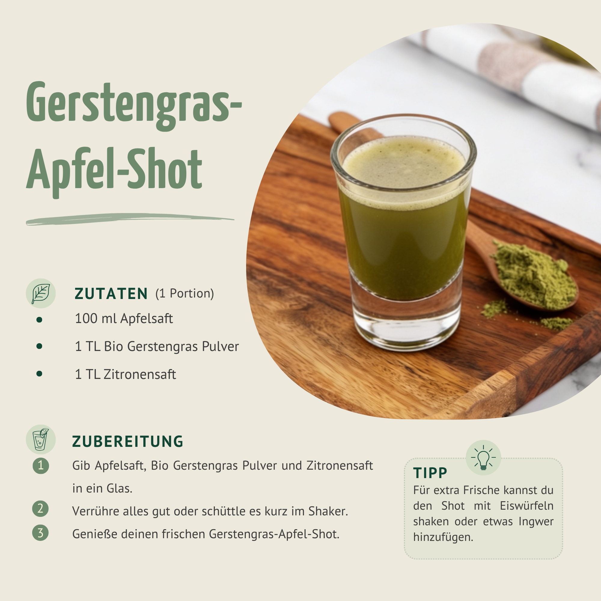 Gerstengras Pulver Bio (1000g)