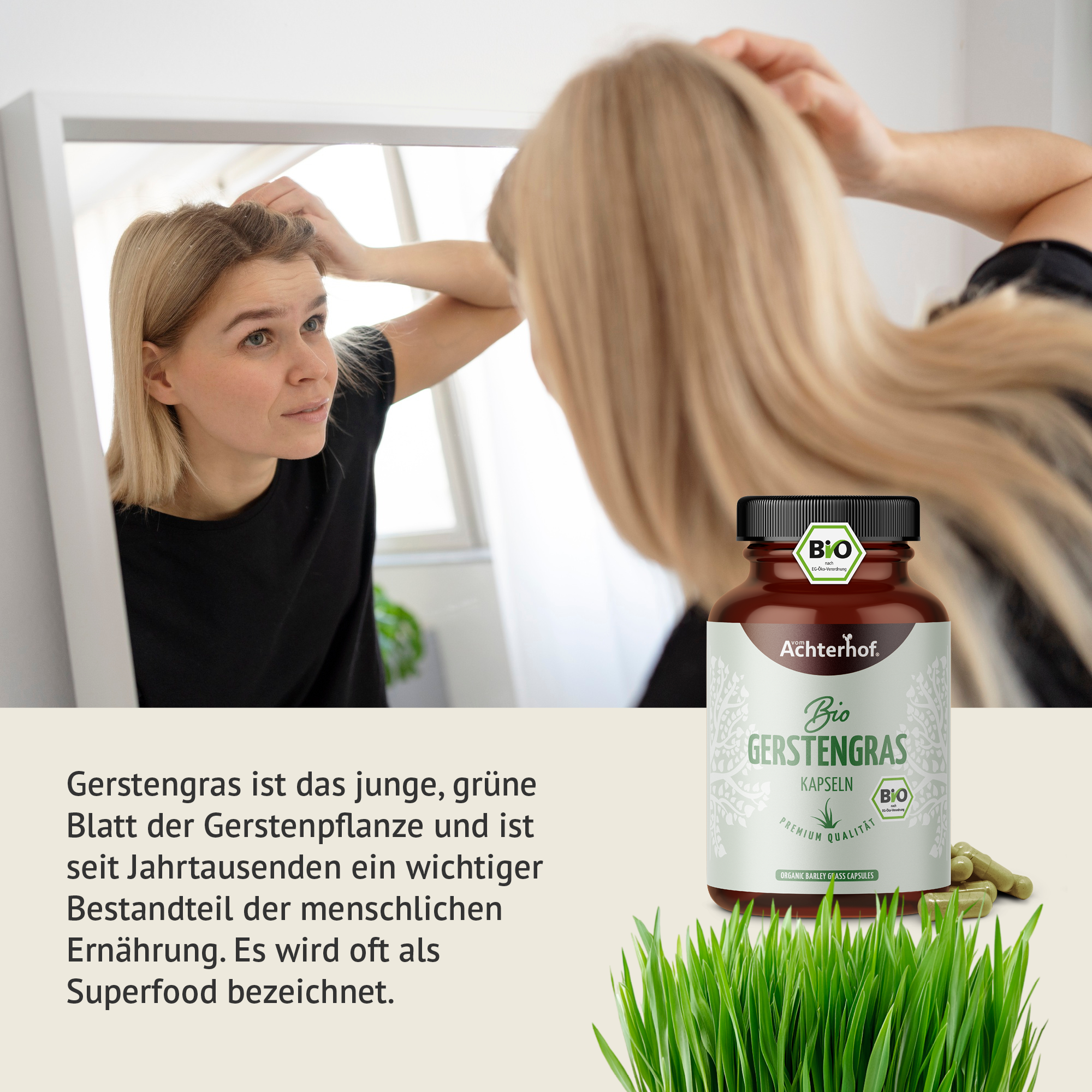 Gerstengras Kapseln Bio (180 Kapseln)