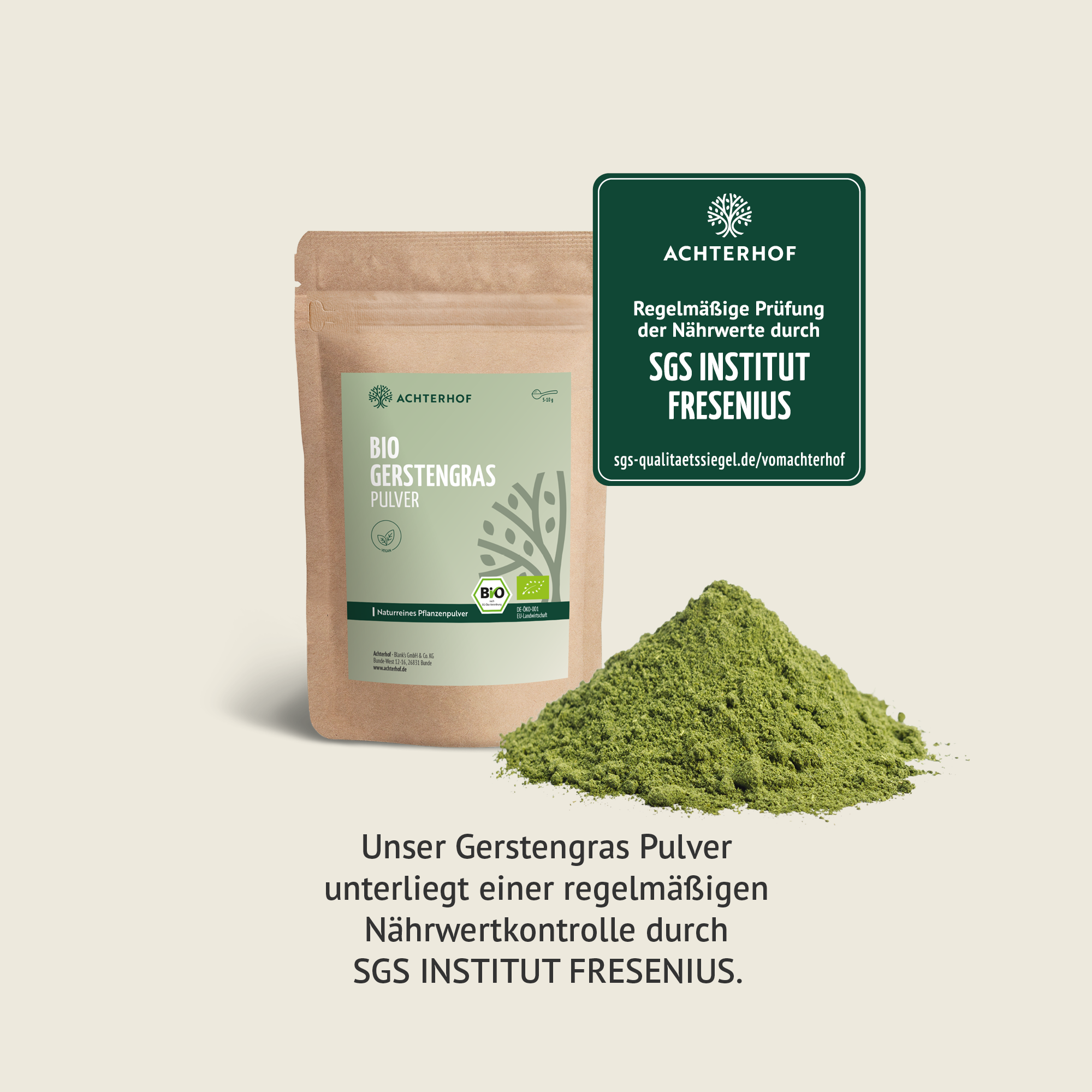 Gerstengras Pulver Bio (1000g)