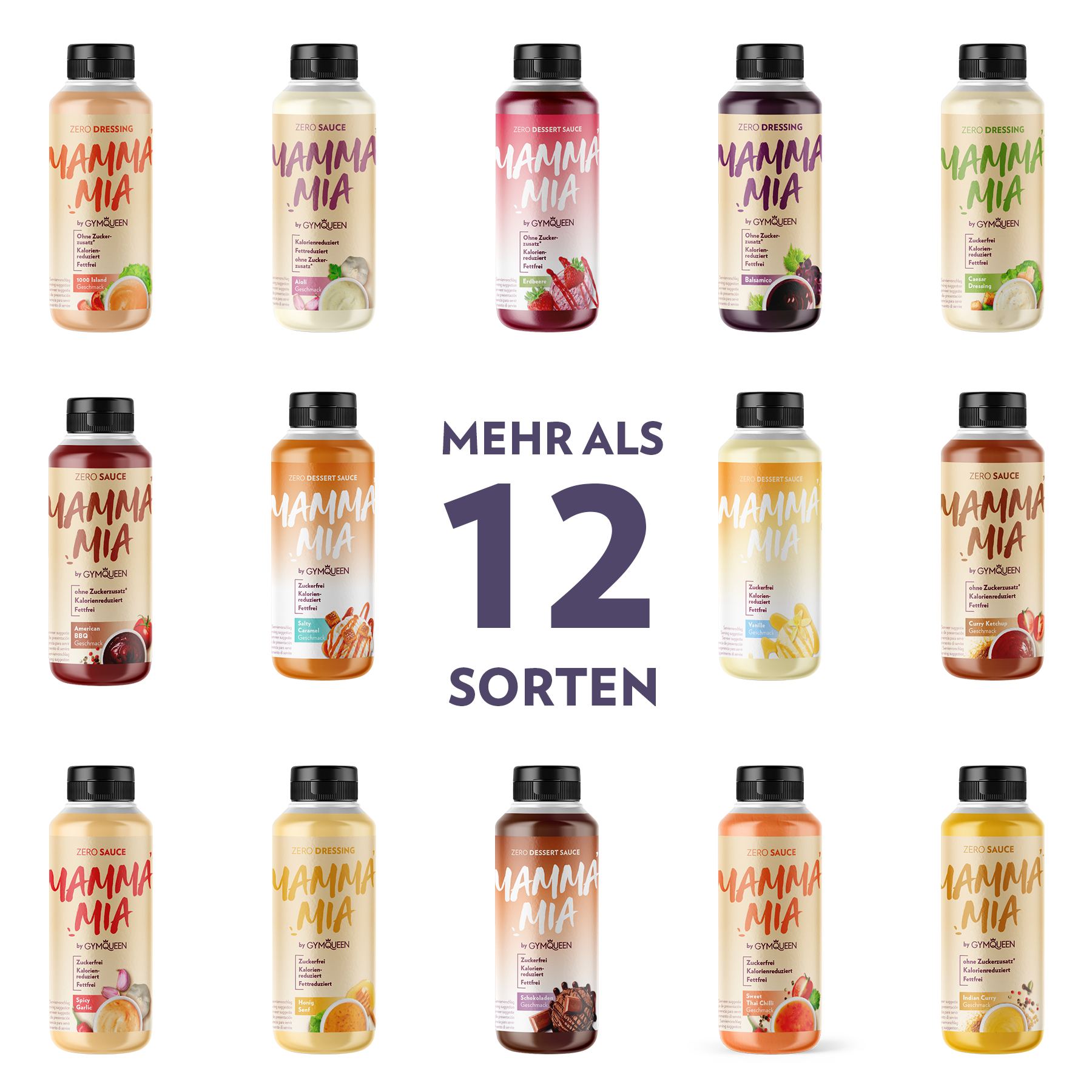 GymQueen Mamma Mia Zero Saucen (265ml)