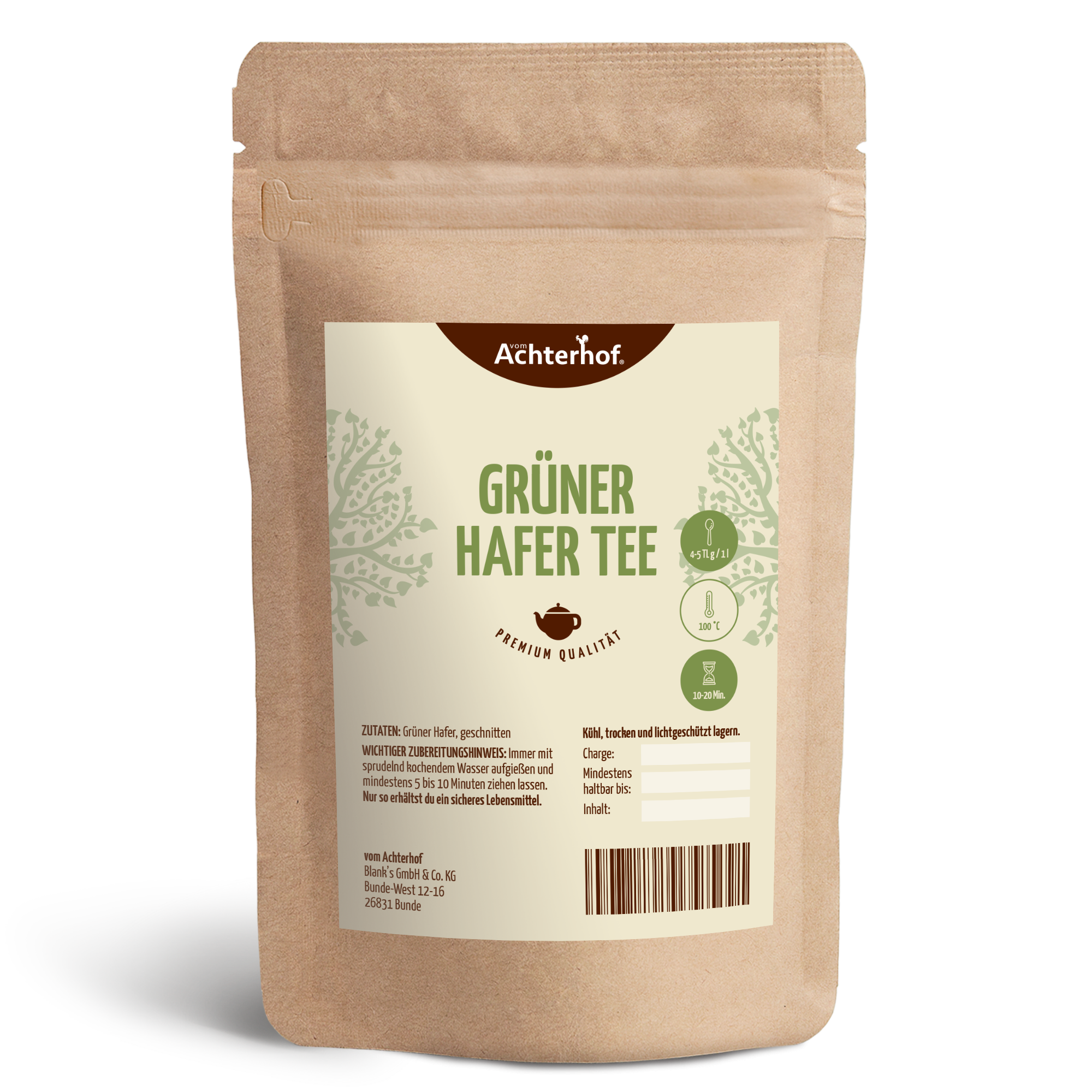 Grüner Hafer Tee (100g)