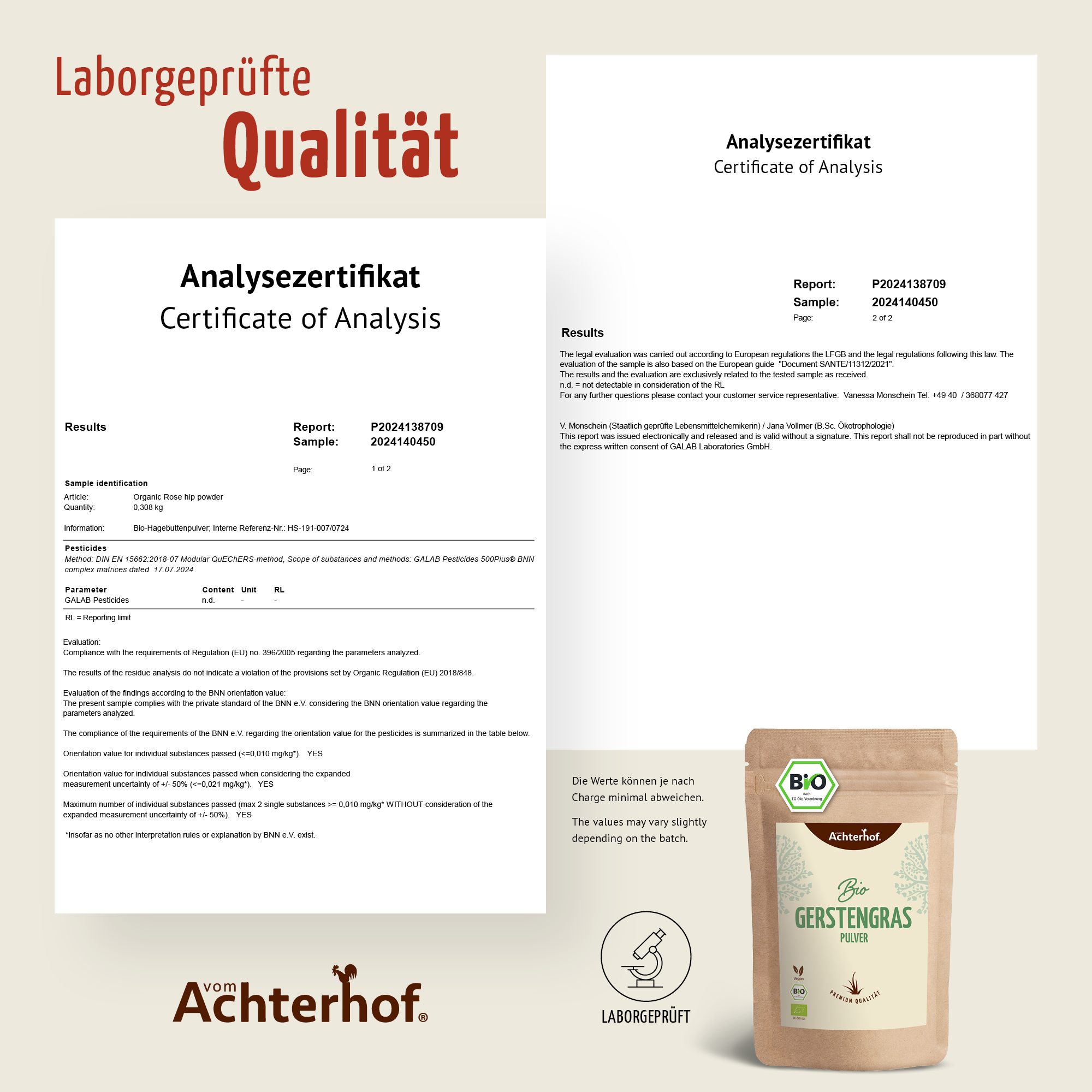 Hagebuttenpulver Bio (500g)