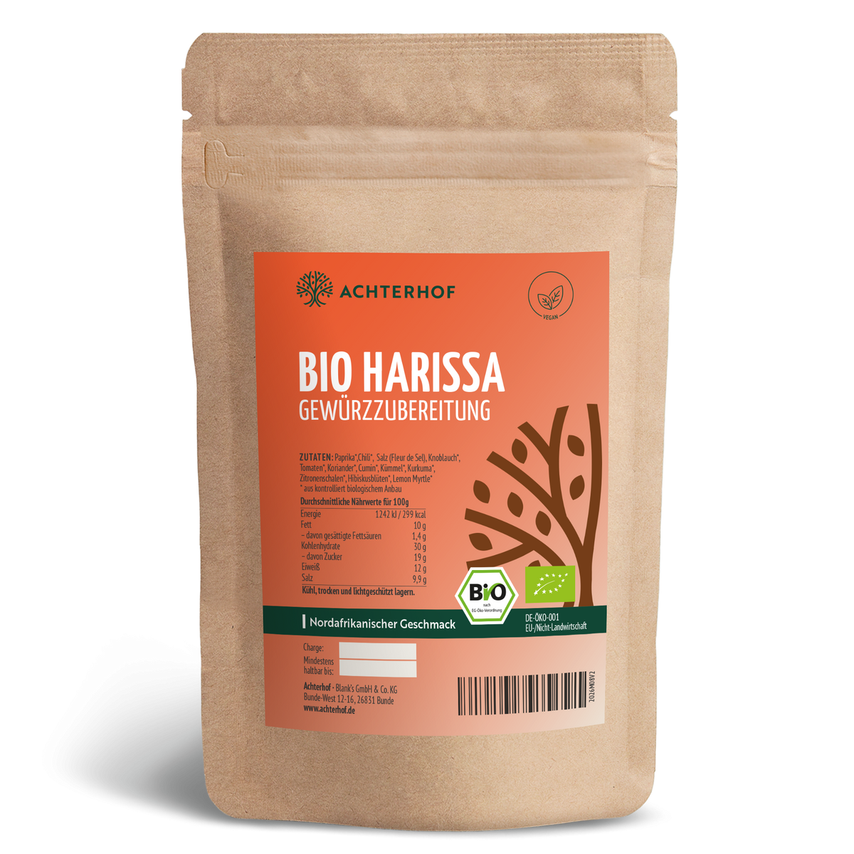 Bio Harissa Gewürzzubereitung (100g)