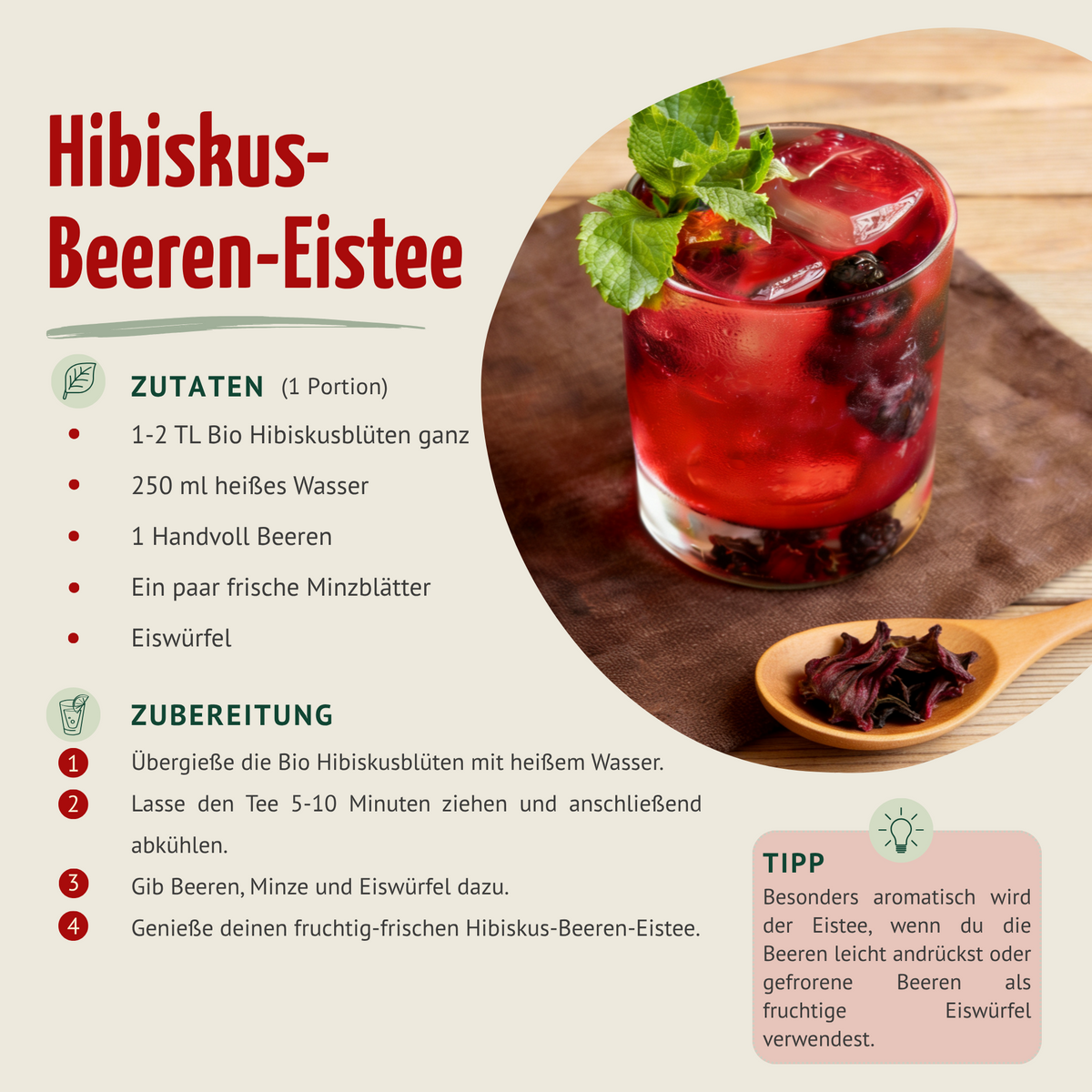 Bio Hibiskusblüten ganz (500g)