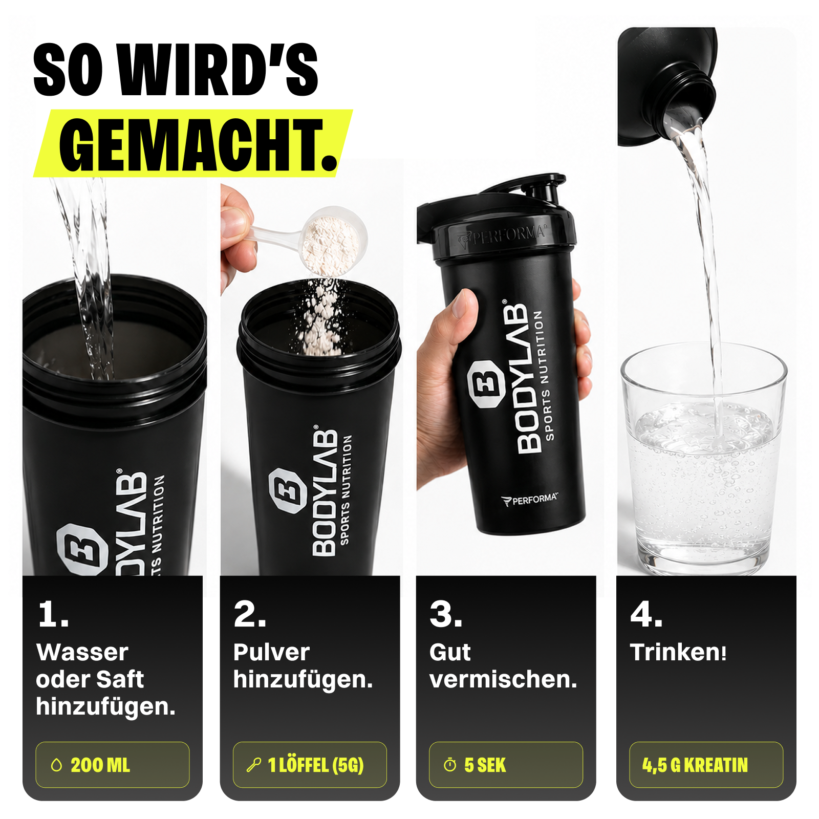 3 x Creatine Powder (500g)