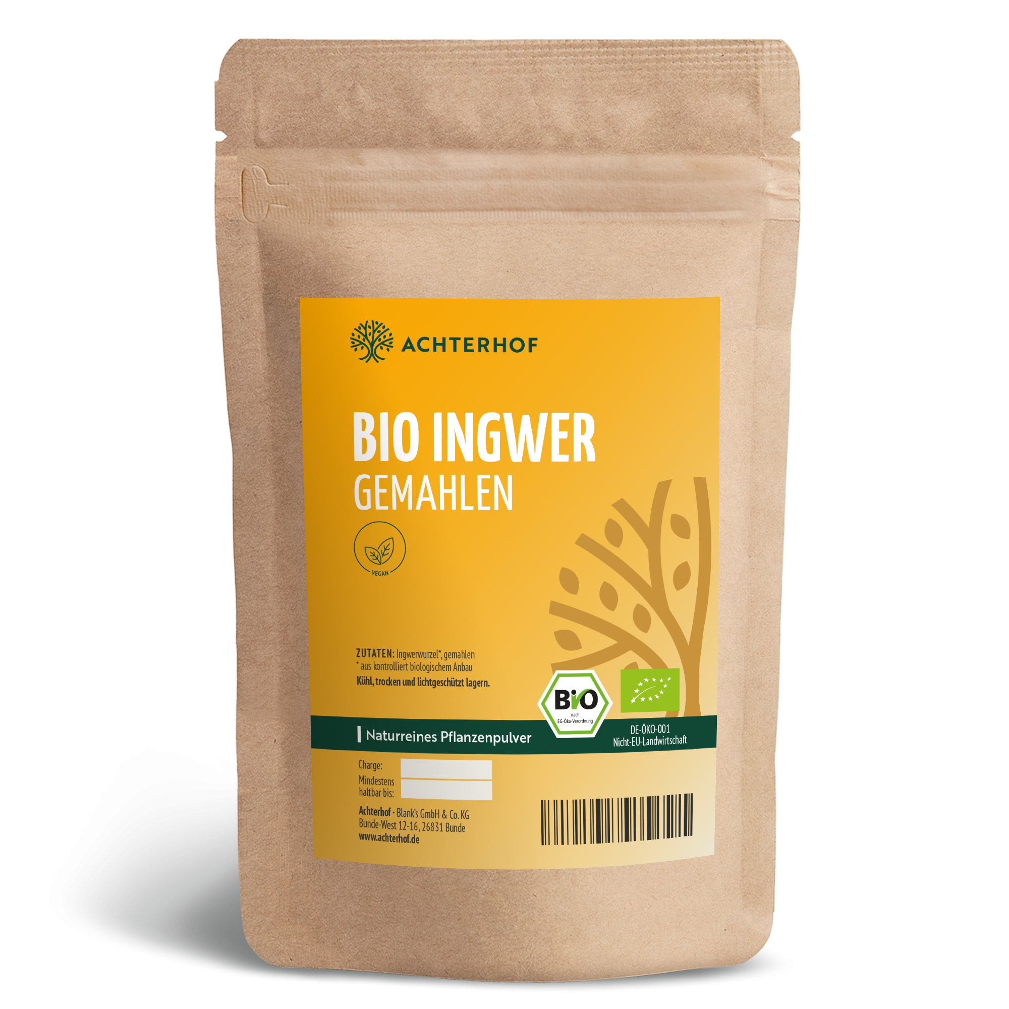 Ingwer gemahlen Bio (1000g)