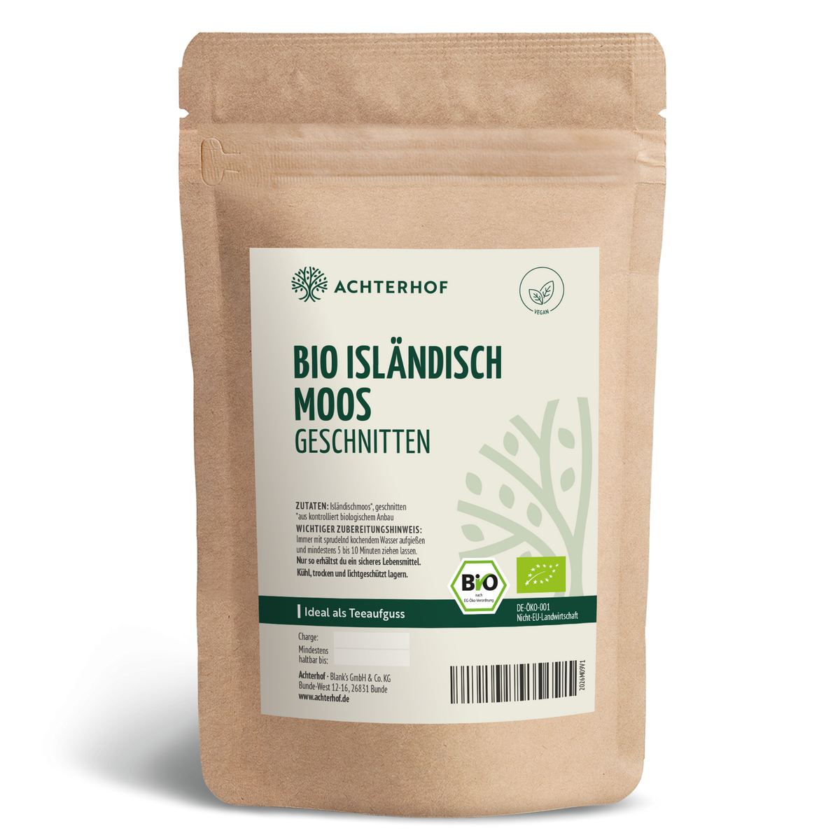 Isländisch Moos geschnitten Bio (100g)