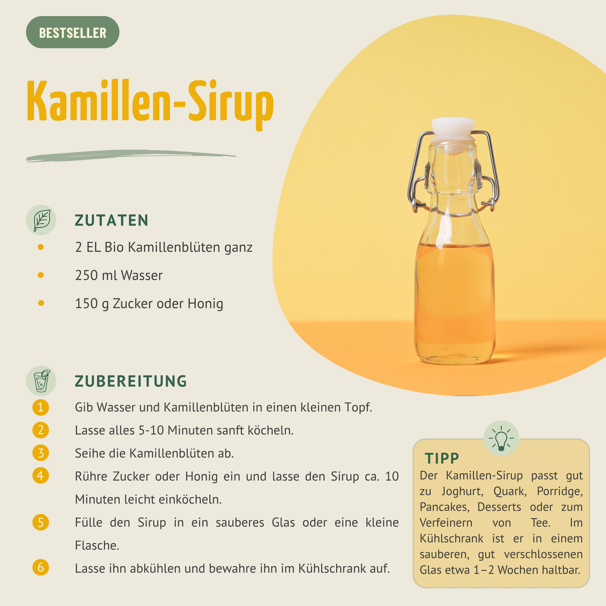 Kamillenblüten ganz Bio (500g)