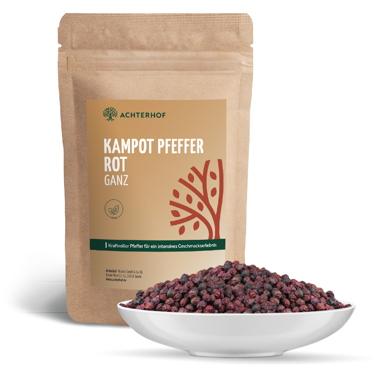 Kampot Pfeffer rot ganz (50g)