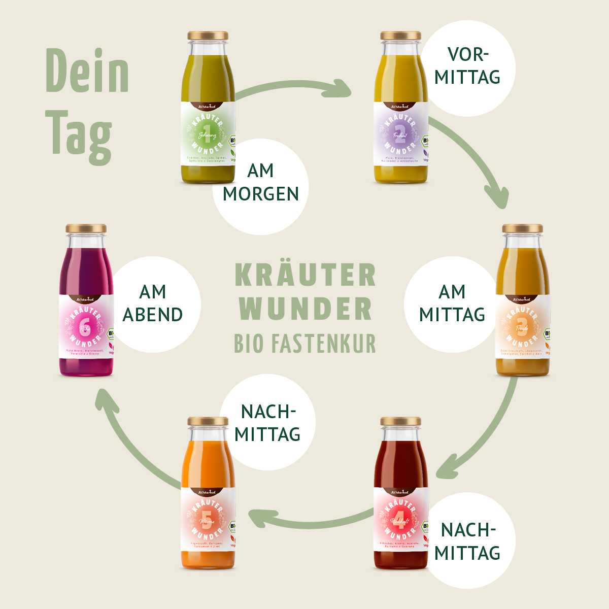 Kräuterwunder Bio Fastenkur 7 Tage (42 Flaschen)