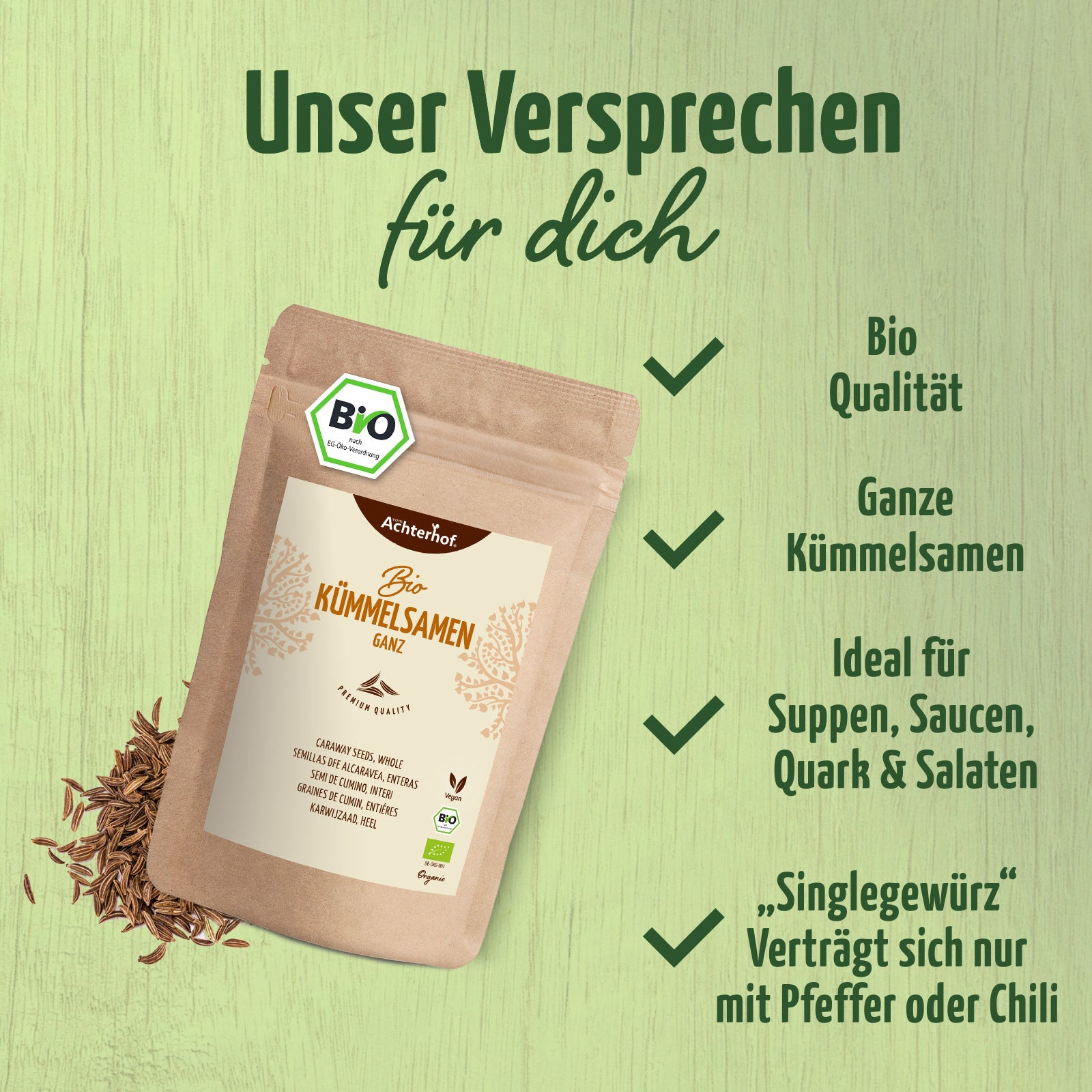 Kümmelsamen ganz  Bio (500g)