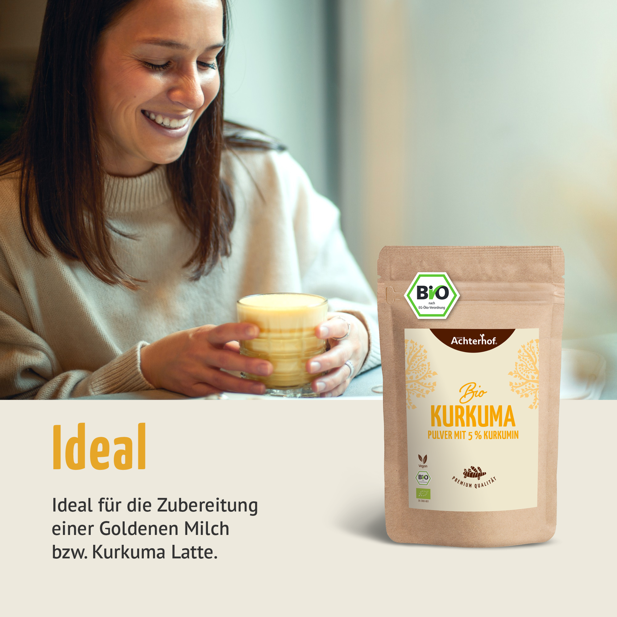 Bio Kurkuma Pulver 5% Curcumin (500g)