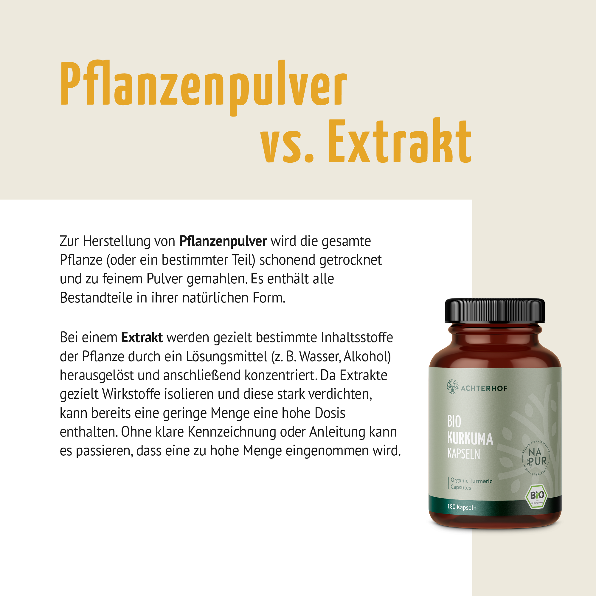 Kurkuma Kapseln Bio (180 Kapseln)