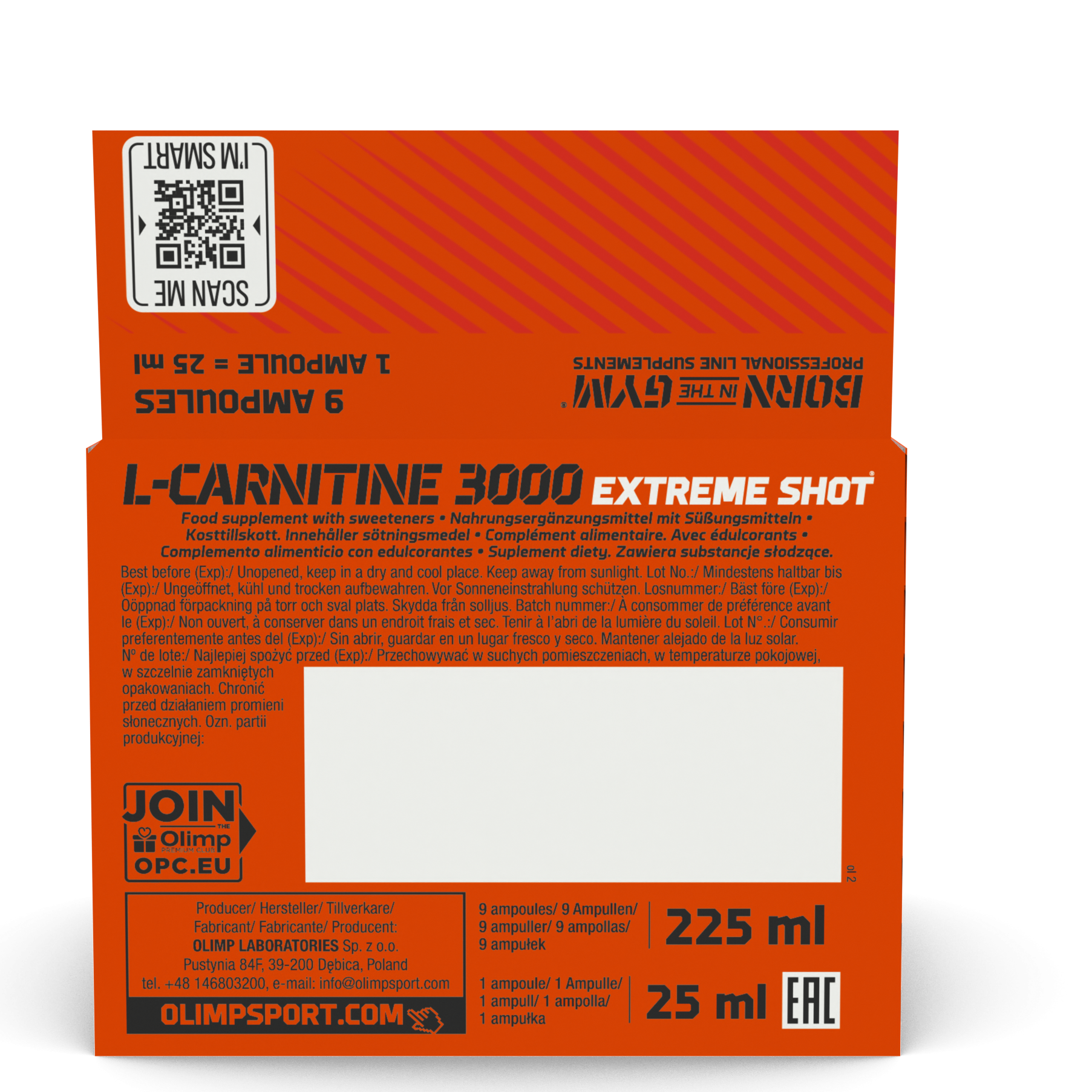 L-Carnitine 3000 Extreme Shot (9x25ml) Kirsche