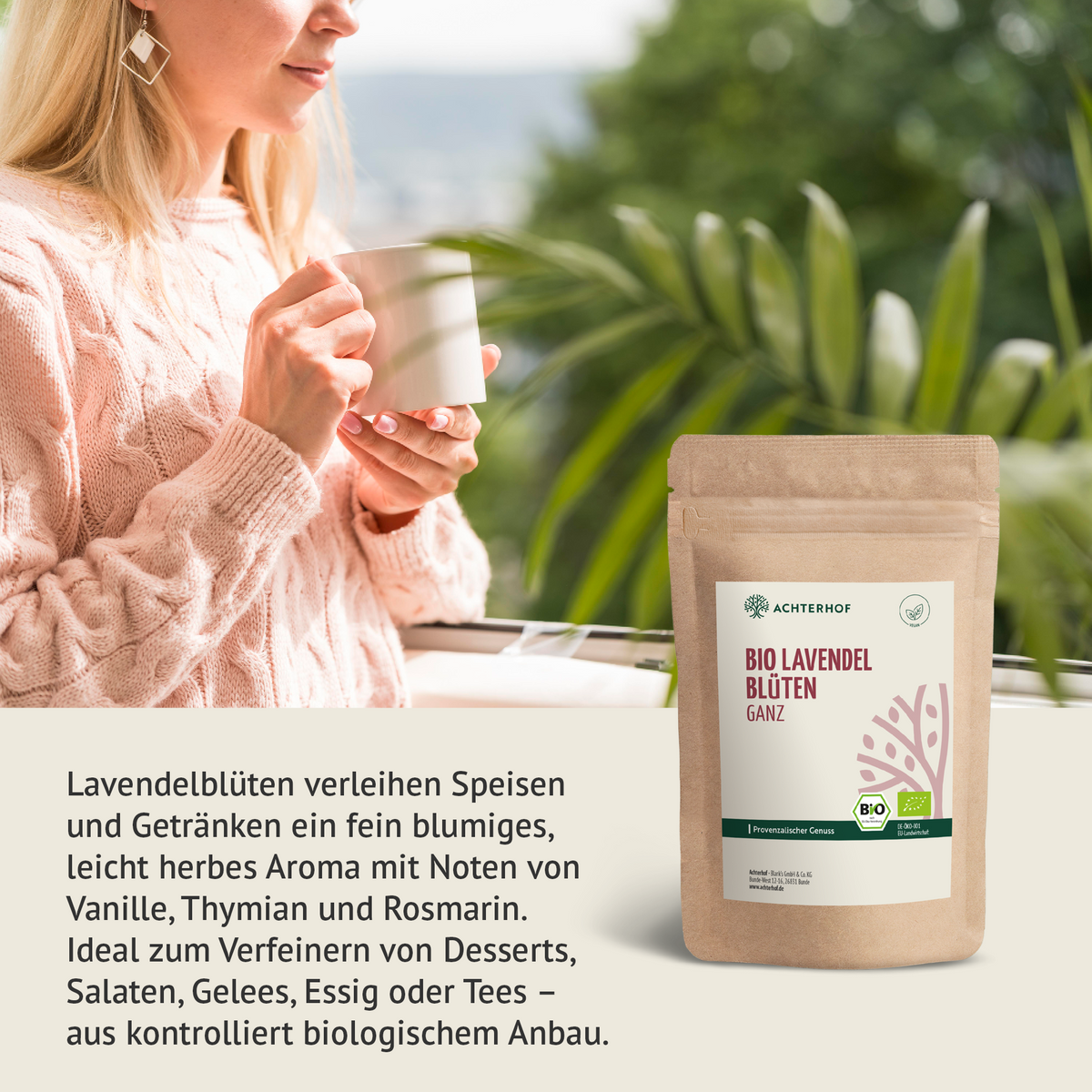 Lavendelblüten ganz Bio (100g)