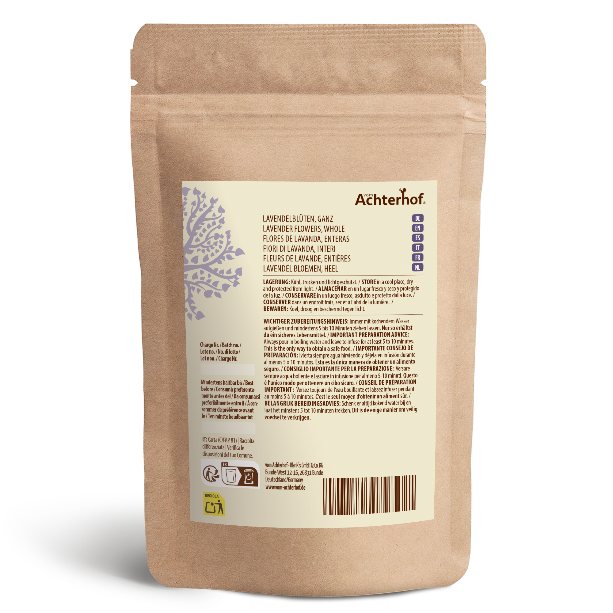 Lavendelblüten ganz (500g)