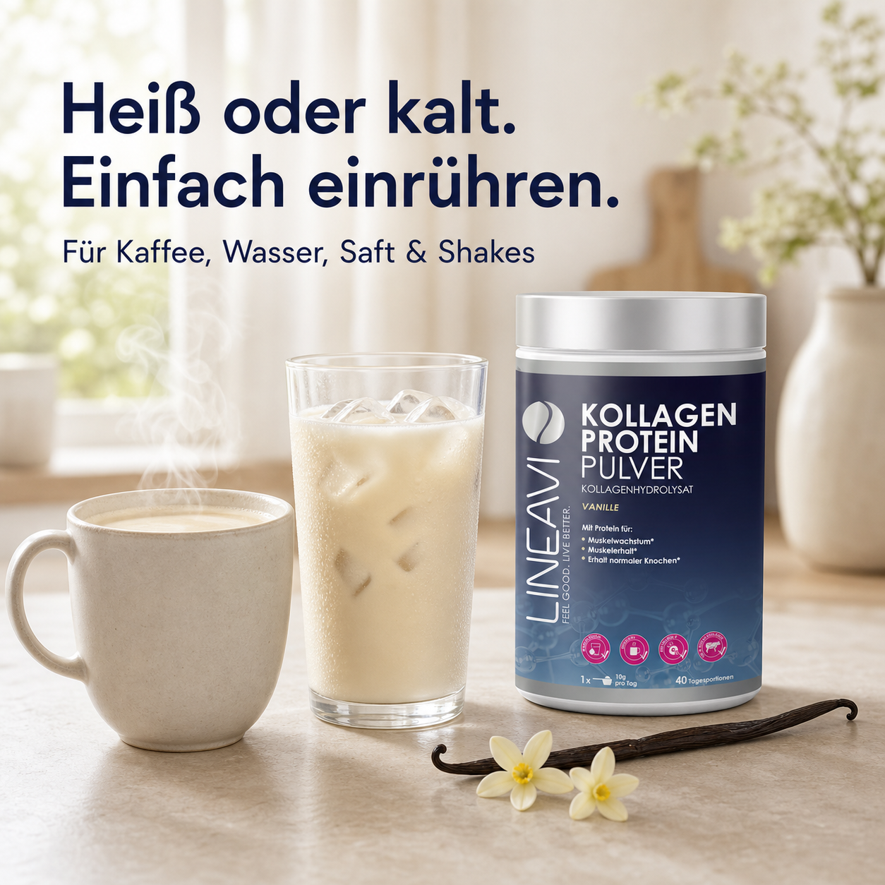 Kollagen Proteinpulver (400g) Vanille