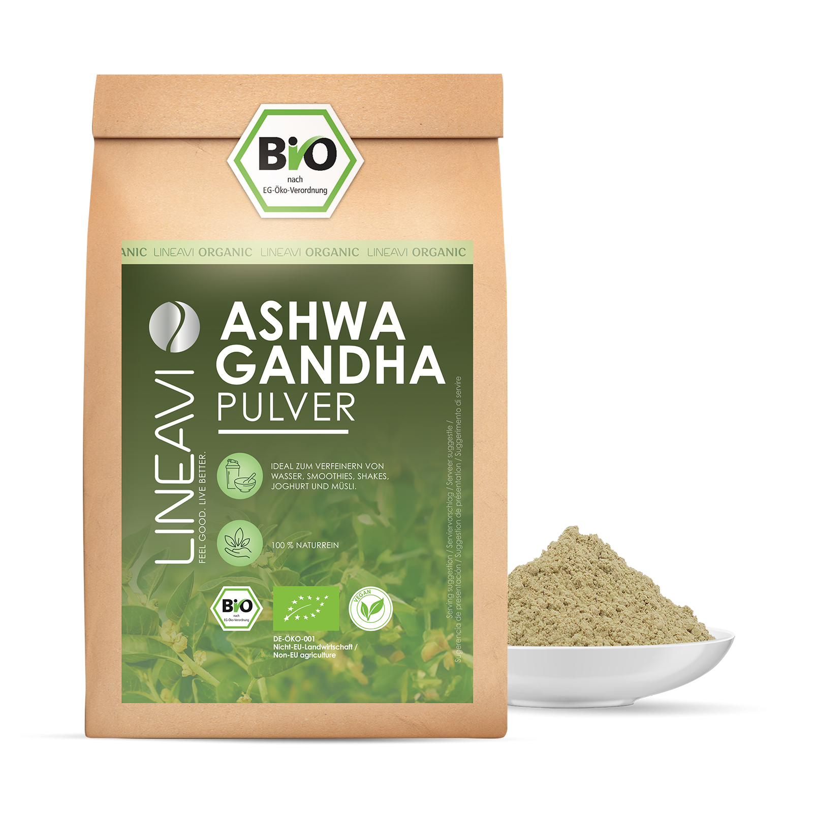 Ashwagandhapulver bio (1000g)
