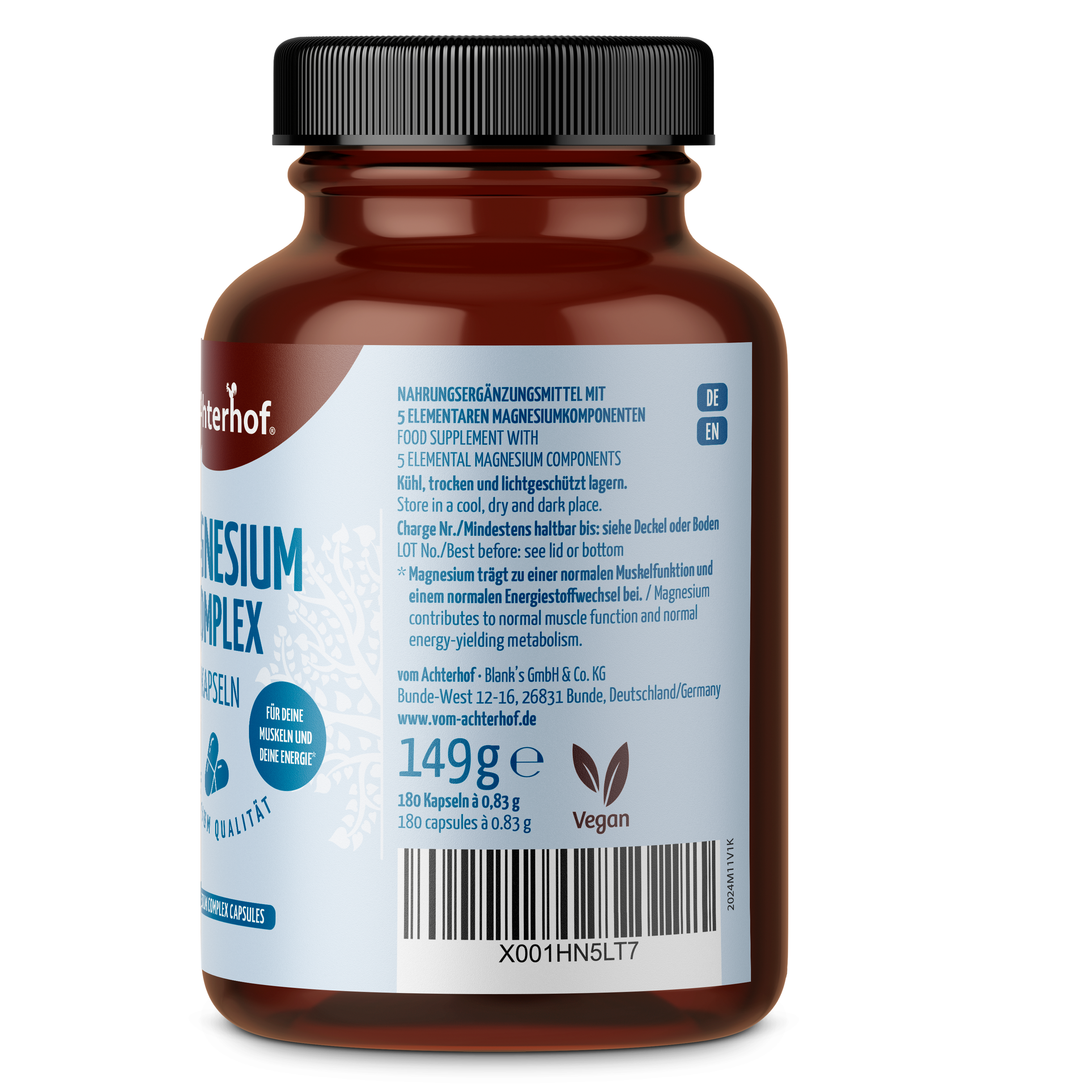 Magnesium Komplex (180 Kapseln)