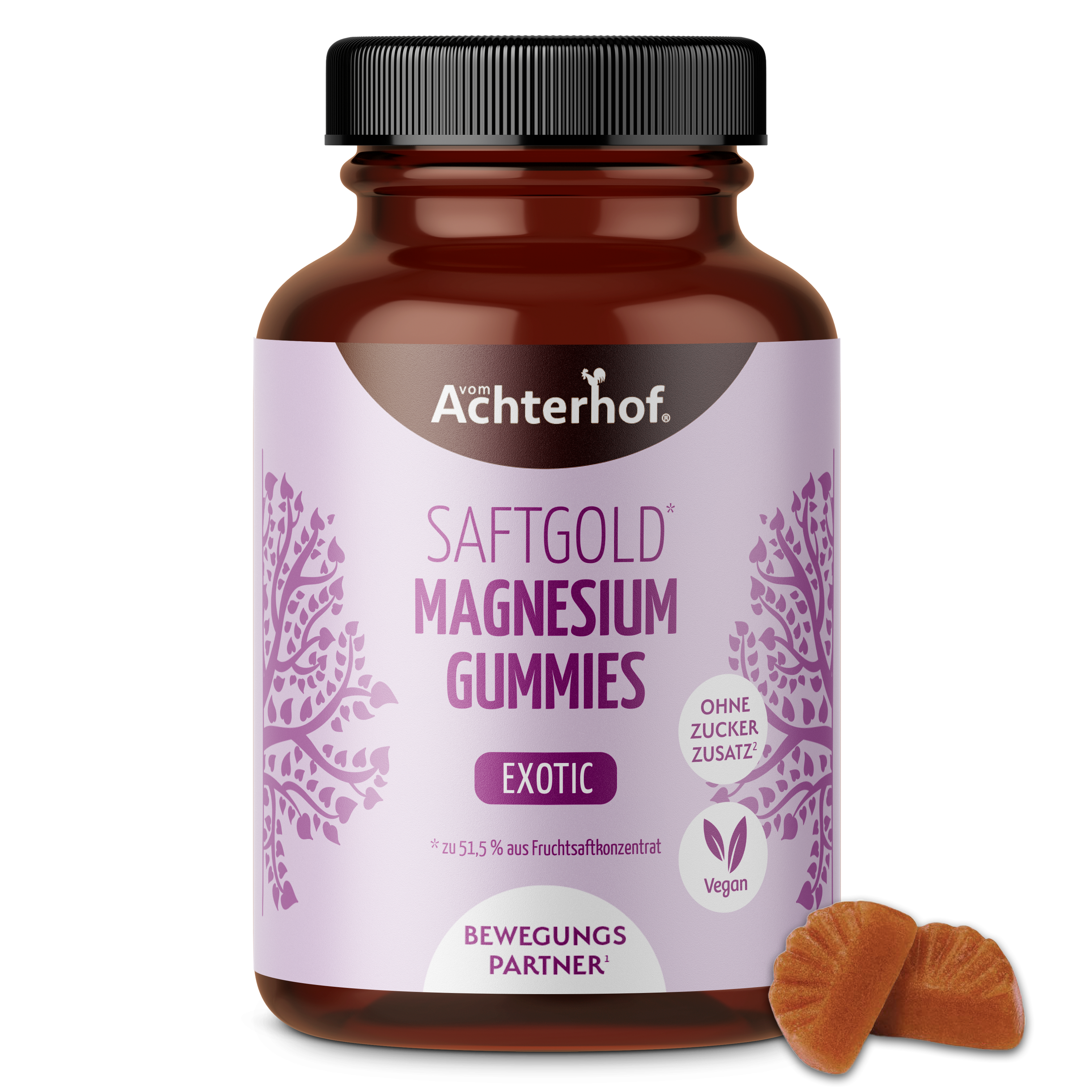 Saftgold Magnesium Gummies Exotische Früchte (60 Stück)