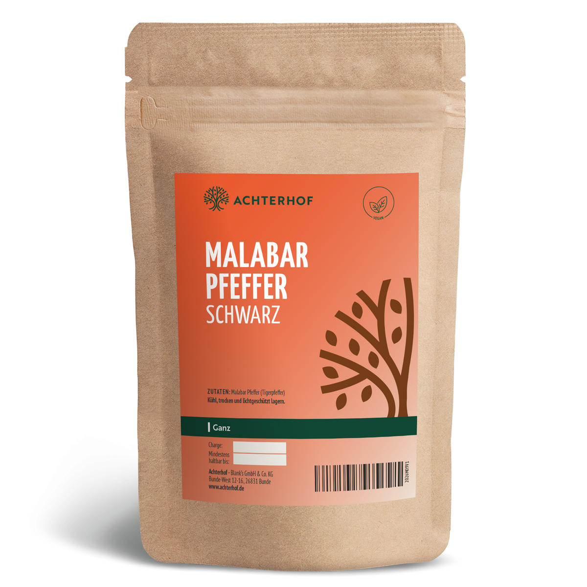 Malabar Pfeffer schwarz ganz (100g)
