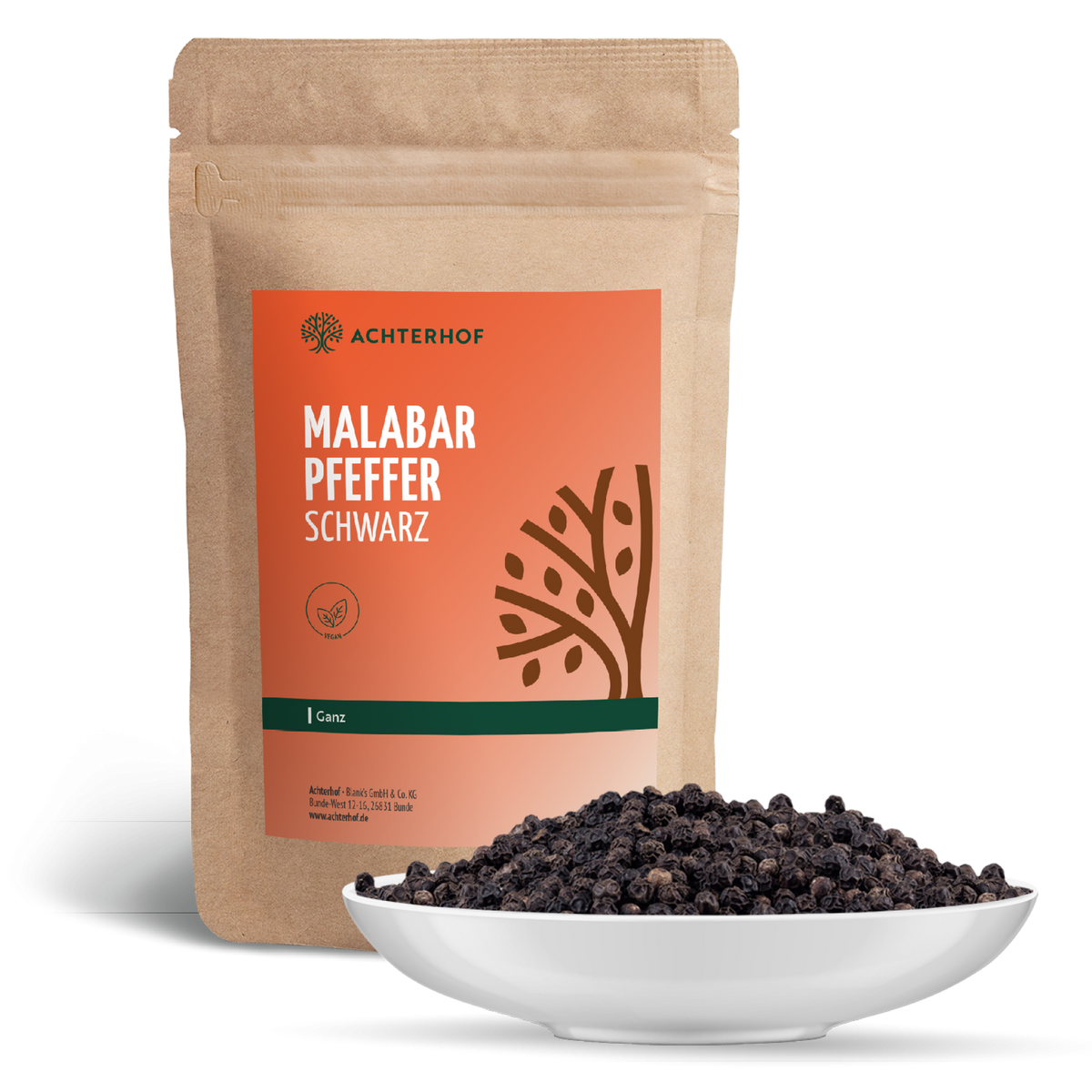 Malabar Pfeffer schwarz ganz (500g)