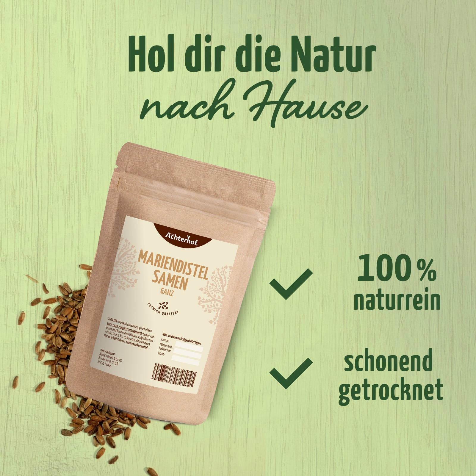 Mariendistelsamen ganz (500g)