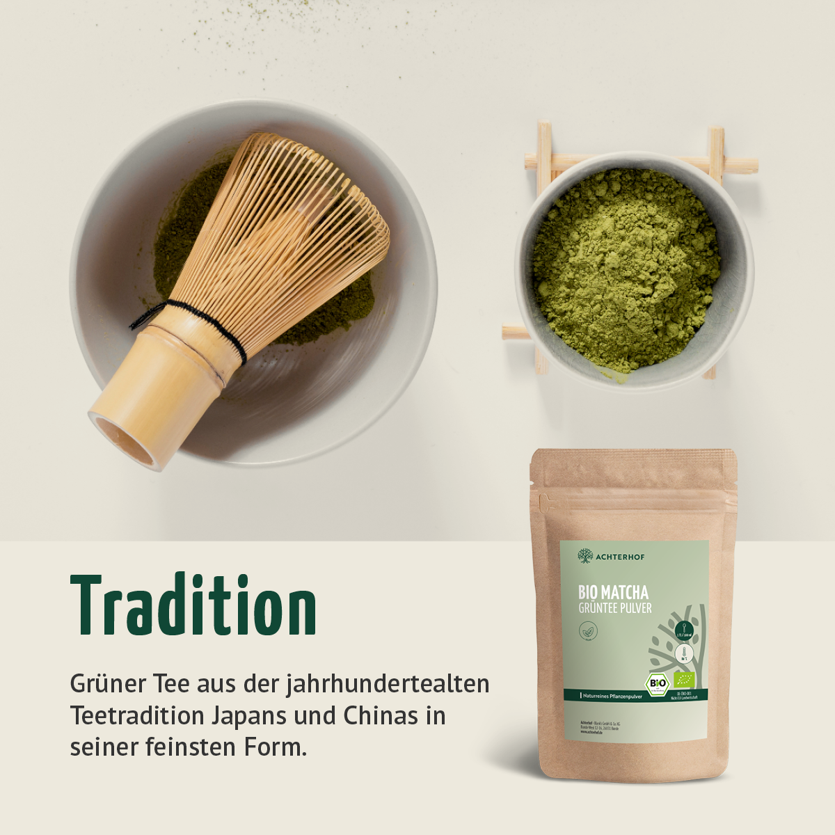 Bio Matcha Grüntee Pulver (100g)
