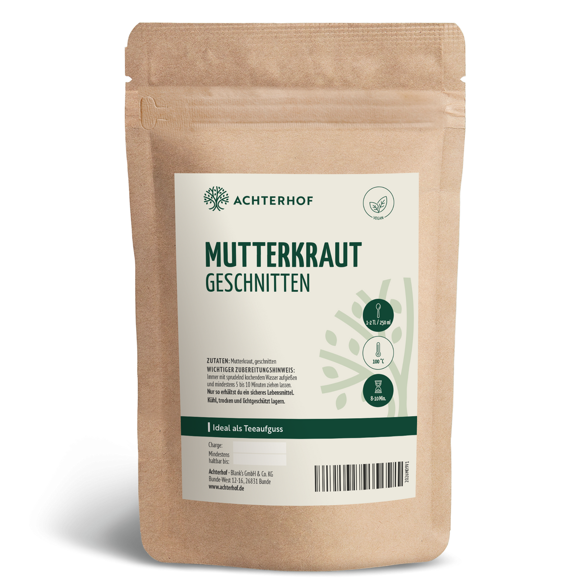 Mutterkraut geschnitten (500g)