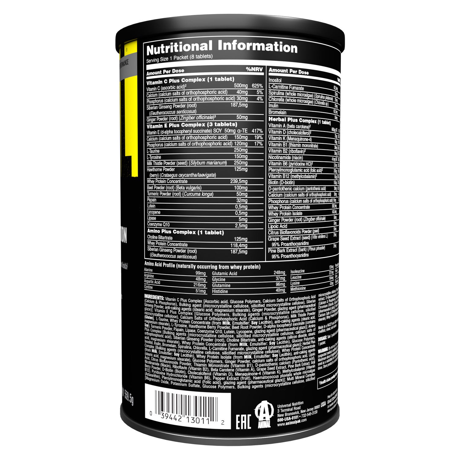 Animal Pak (44 Packs)