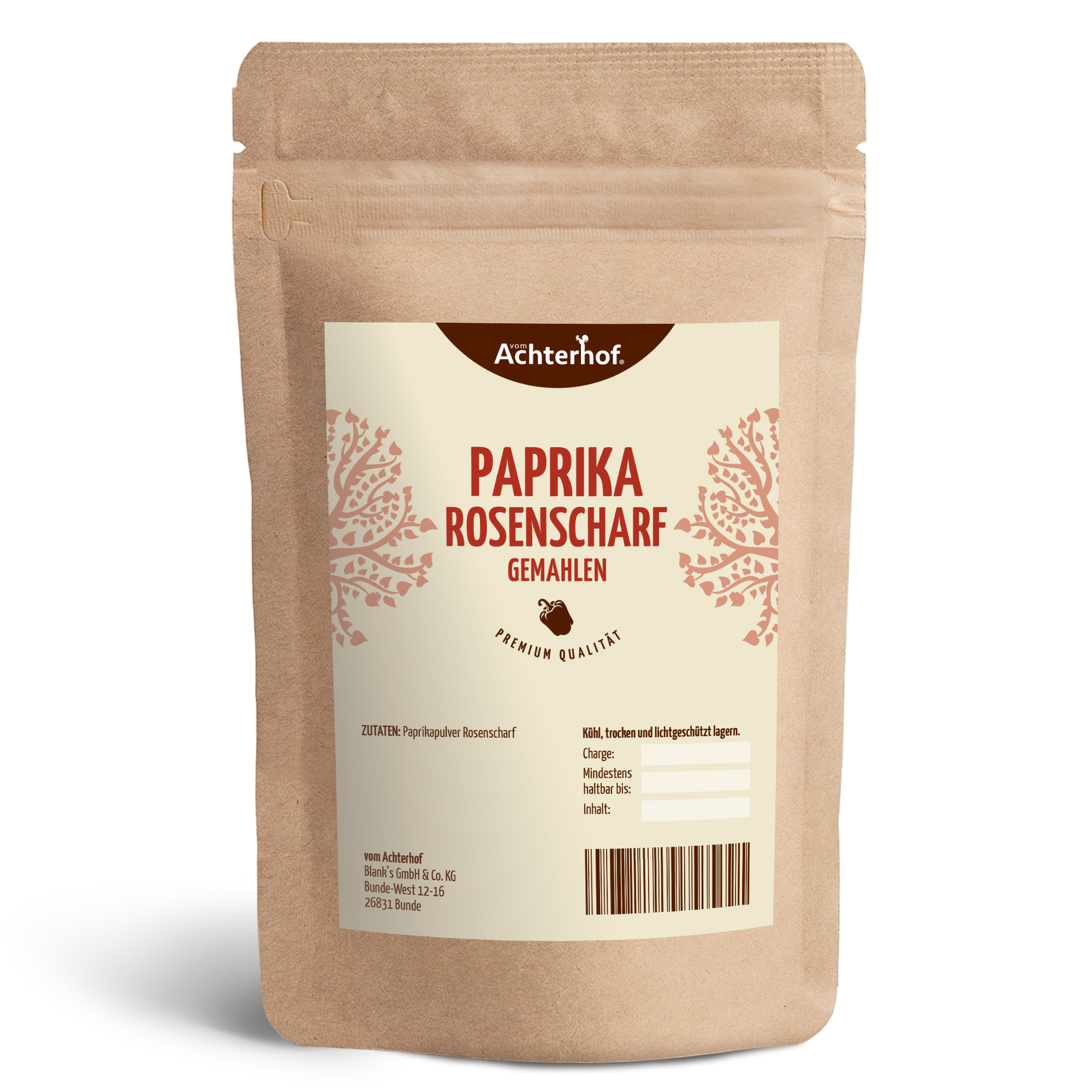 Paprika Rosenscharf gemahlen (250g)