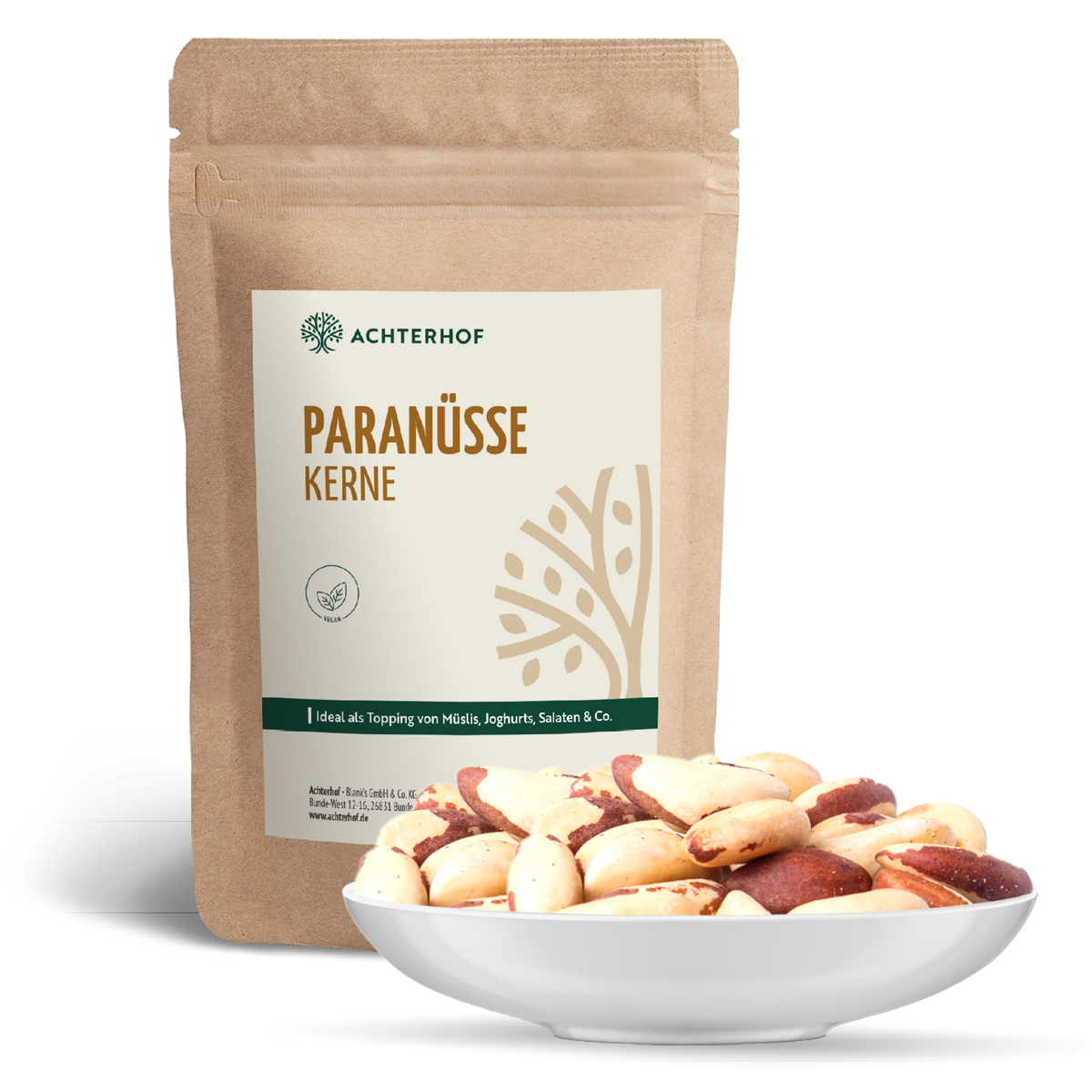 Paranusskerne ganz (500g)