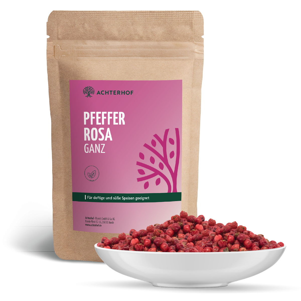 Pfeffer rosa ganz (100g)